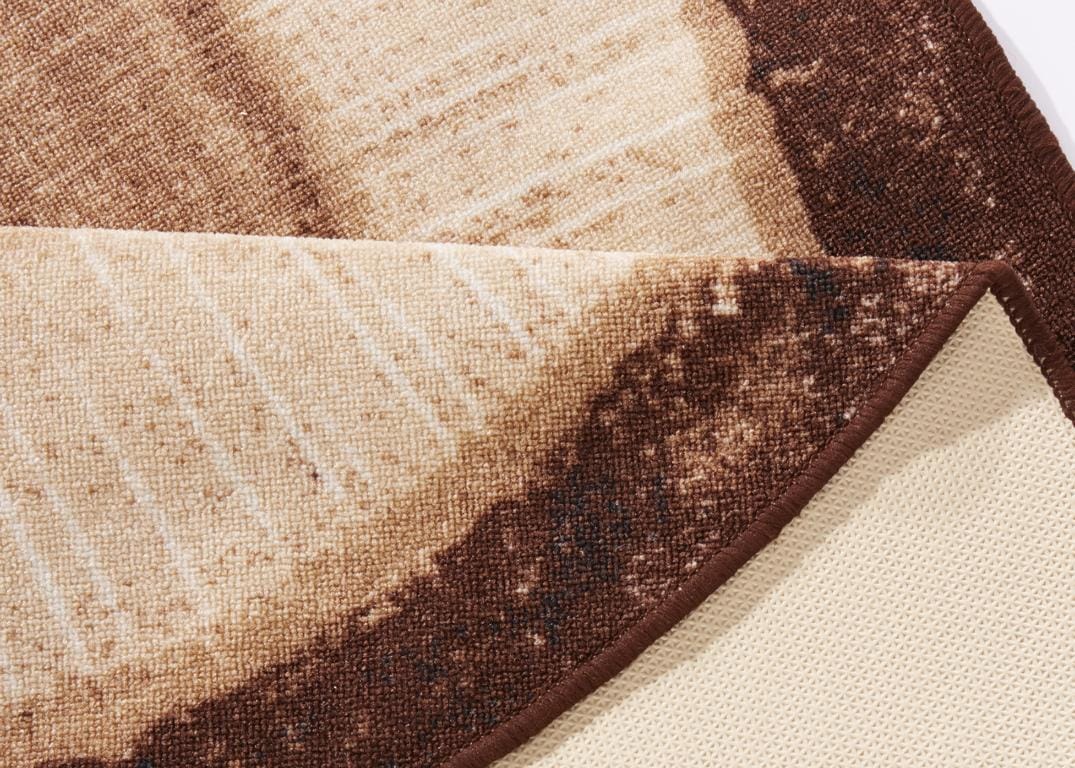 HANSE Home Teppich »Baumstamm«, rund, 6 mm Höhe, Holz Optik, Natur, Rutschfest, Wohnzimmer, Schlafzimmer, Esszimmer