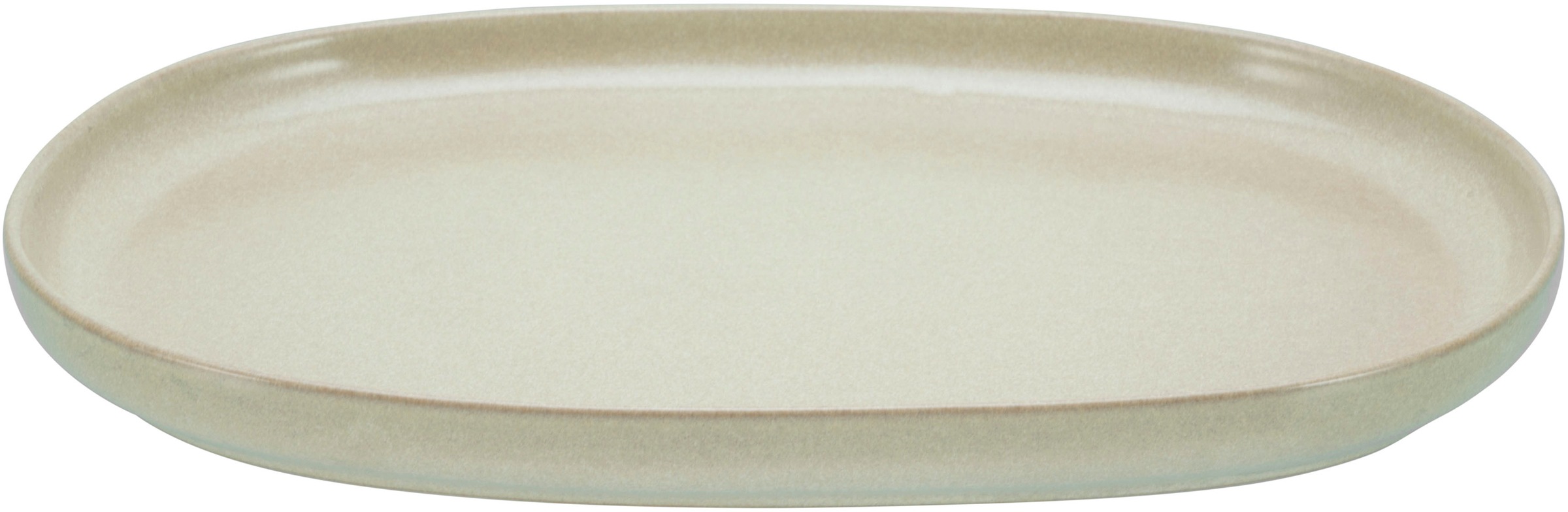CreaTable Servierplatte »Uno, Servier-Platte oval« Seidenmatte Spezialglasu günstig online kaufen