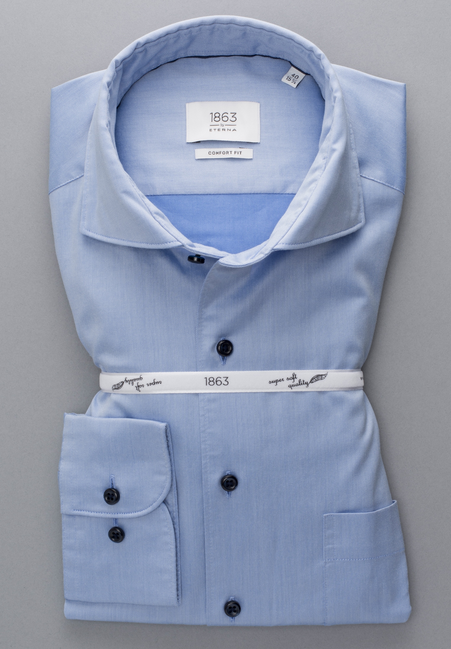 Eterna Langarmhemd »COMFORT FIT« EASY IRON (bügelleicht)