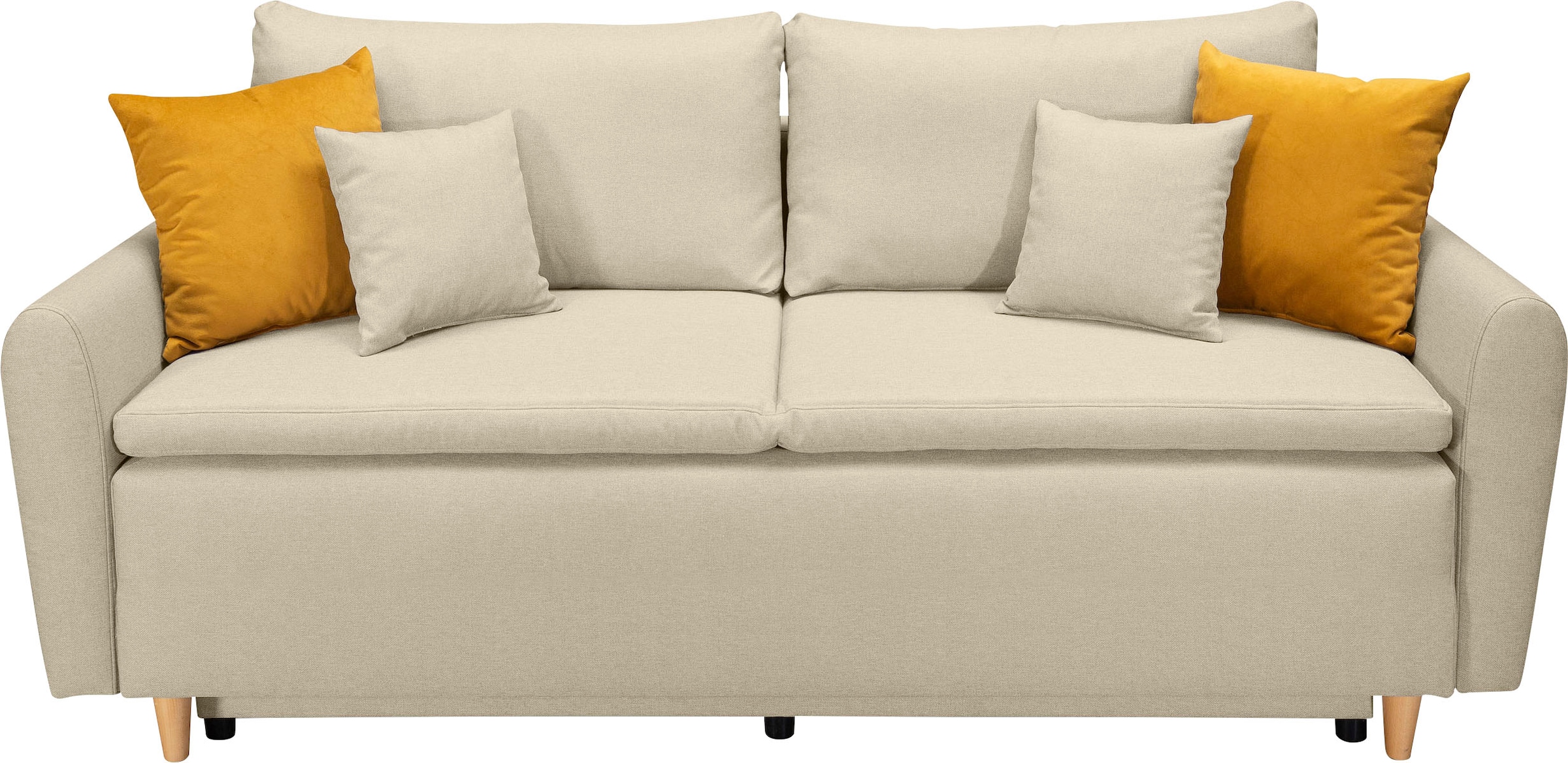 INOSIGN Schlafsofa »Anika«, mit Boxspringaufbau, Bettfunktion & Bettkasten, Dauerschlafsofa