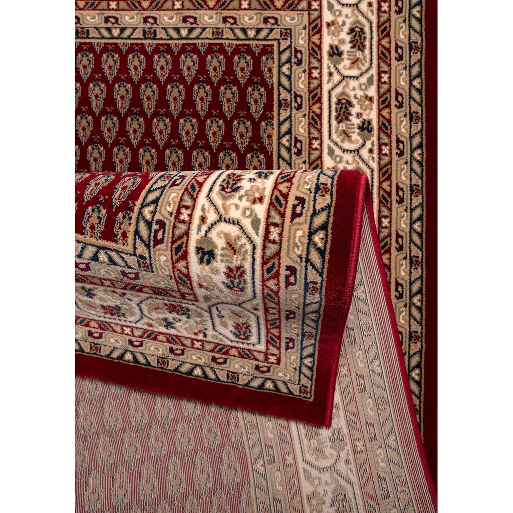 DELAVITA Teppich »Alina Mir«, rechteckig, 9 mm Höhe, Orient-Optik, Mir-Muster, gewebt, weicher Kurzflor, idealer Teppich für Wohnzimmer, Schlafzimmer & Esszimmer