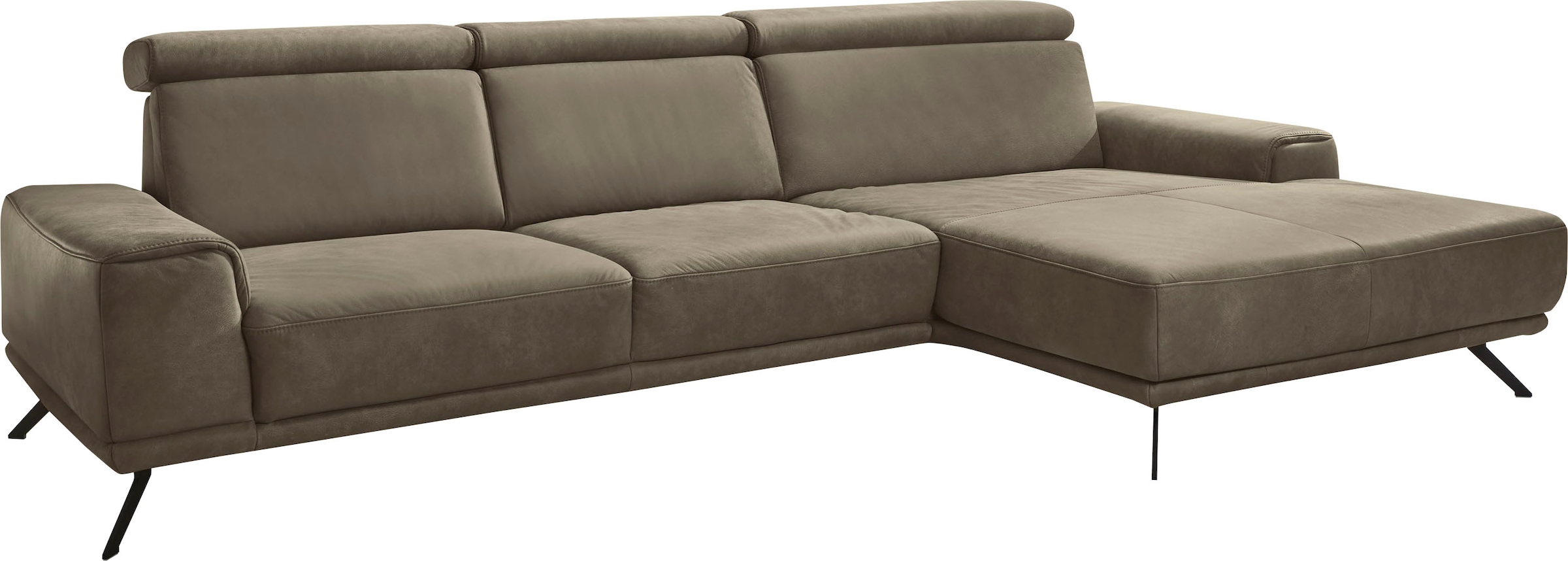 Die PlanBar Ecksofa »PN-EM22041 L-Form«, wahlweise motorisches Canape oder Sitztiefenverstellung
