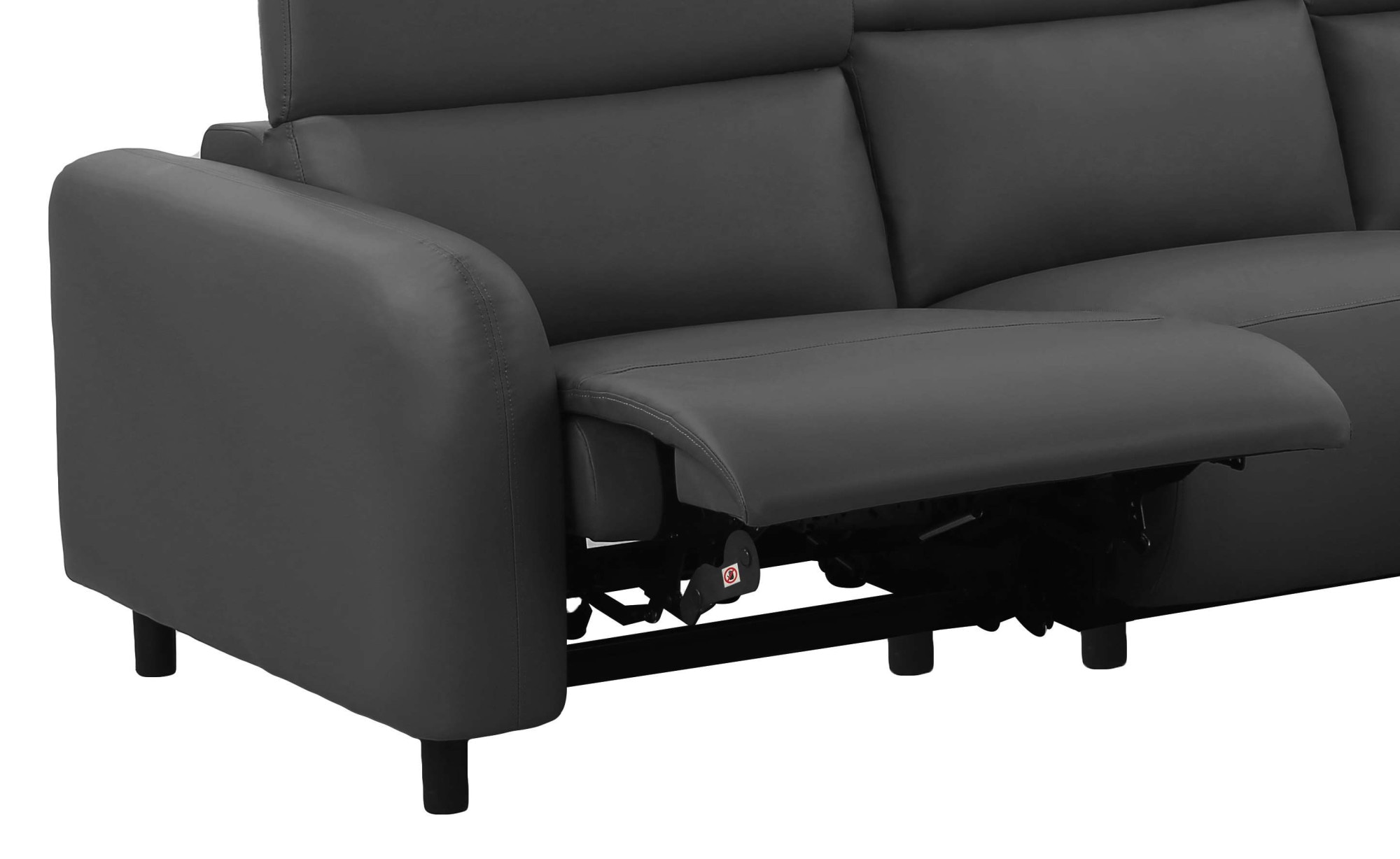 Home affaire Ecksofa »SKAANE Kunstleder, L-Form, 274 cm, manuelle u. elektrische Funktion,«, Kopfteilverstellung, Relax-und Liegefunktion, Federkernpolsterung