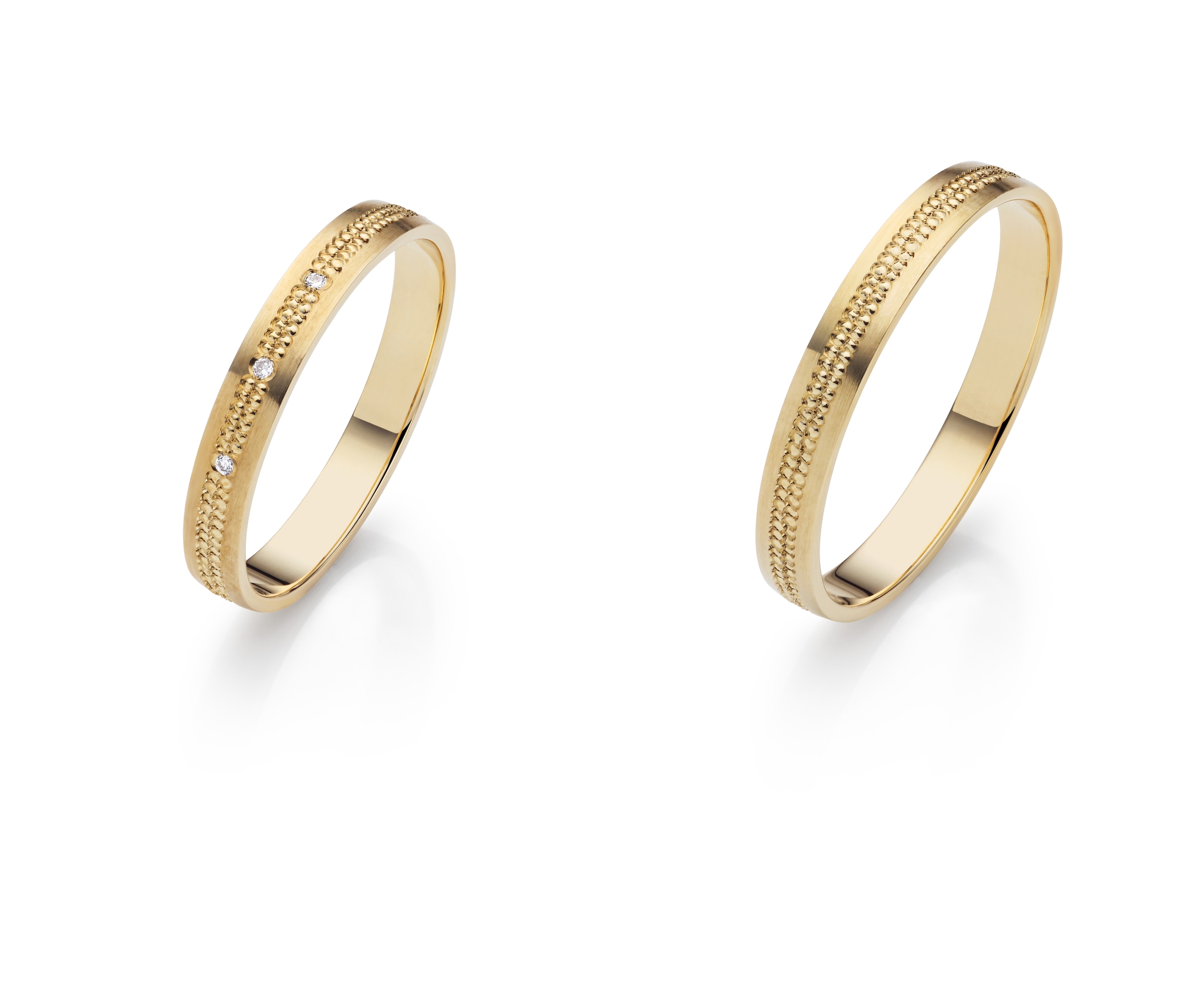 Firetti Trauring »Schmuck Geschenk Gold 375 Hochzeit Ehering Partnerring "LIEBE"«, Made in Germany - wahlweise mit oder ohne Brillanten