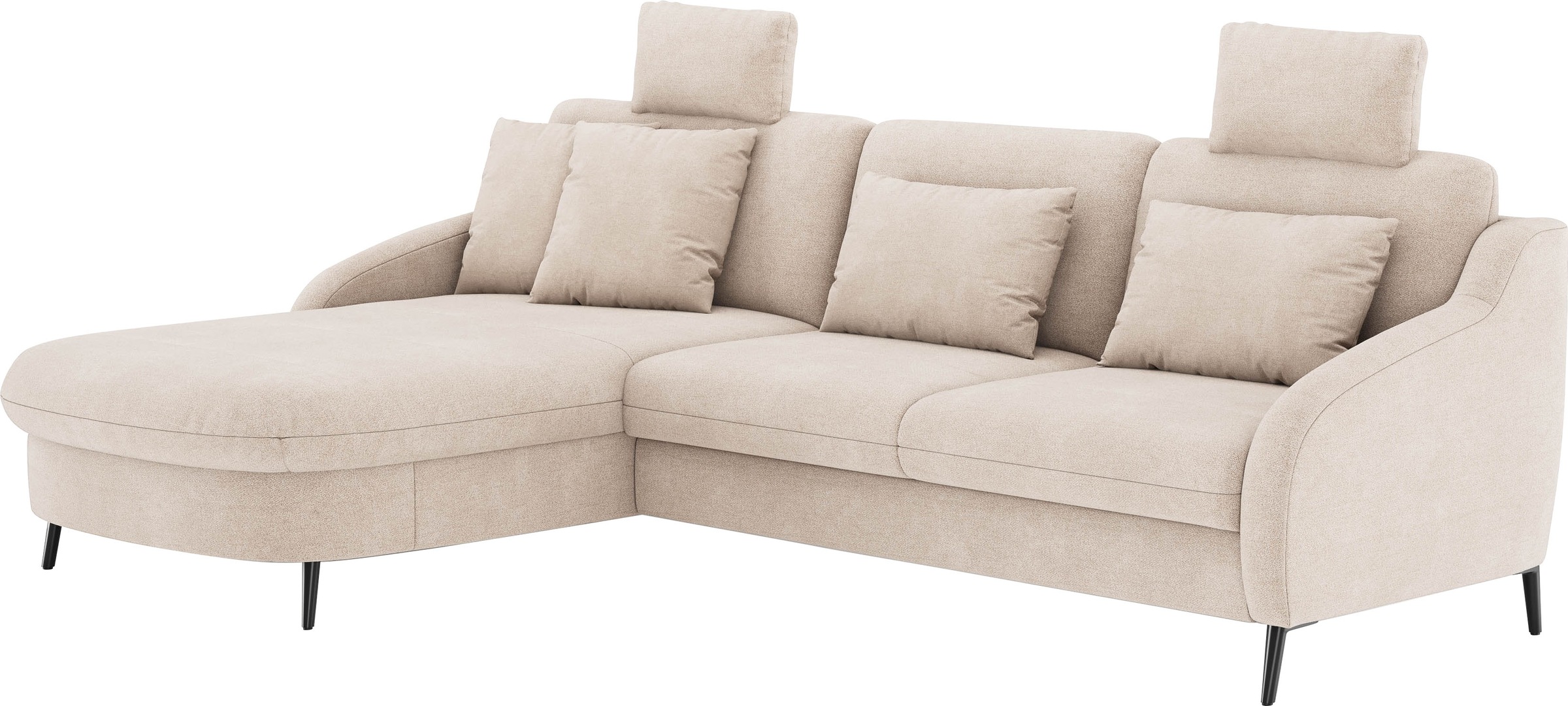 sit&more Ecksofa »Soul L-Form«, wahlweise mit Bettfunktion und Bettkasten oder Schubkasten