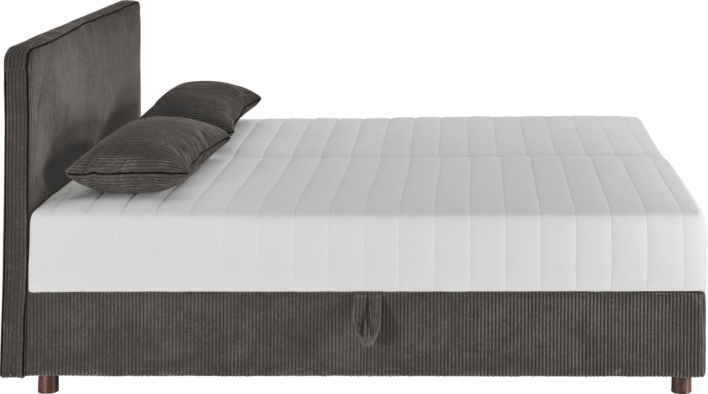 ATLANTIC home collection Bett »Corinna«, Boxbett inkl. Stauraum, Cord, erhältlich in unterschiedlichen Breiten