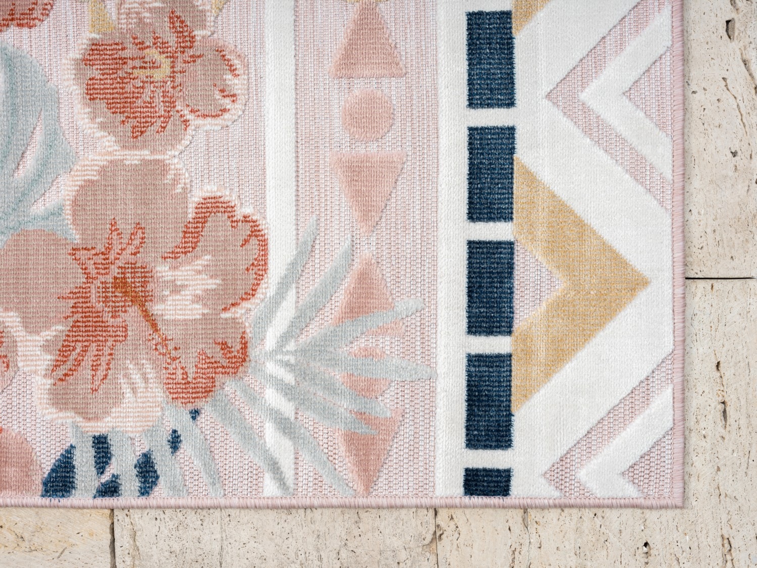 Myflair Möbel & Accessoires Teppich »Lotus Lagerräumung«, rechteckig, 8 mm Höhe, florales Design, Blumen Motiv, Outdoor geeignet, Balkon, Terrasse