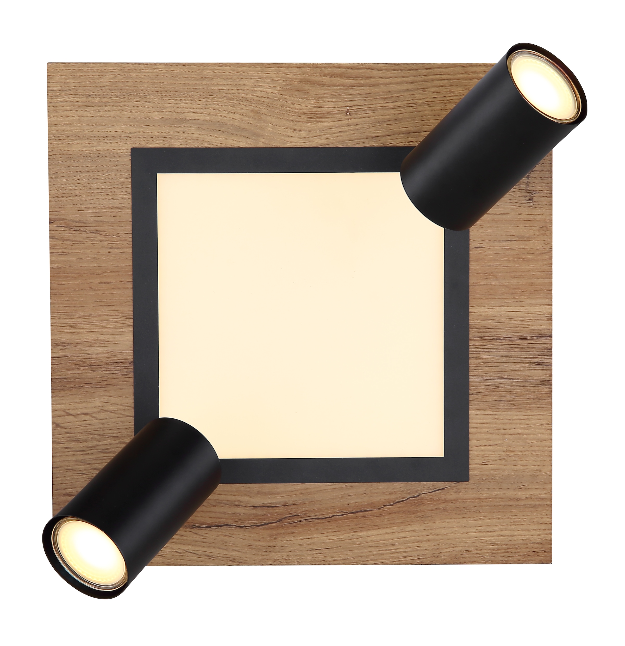 GLOBO LIGHTING LED Deckenleuchte »ULLA« LED-Modul Warmweiß Deckenlampe/Wohnzimmer/Schlafzimmer/modern/Holz