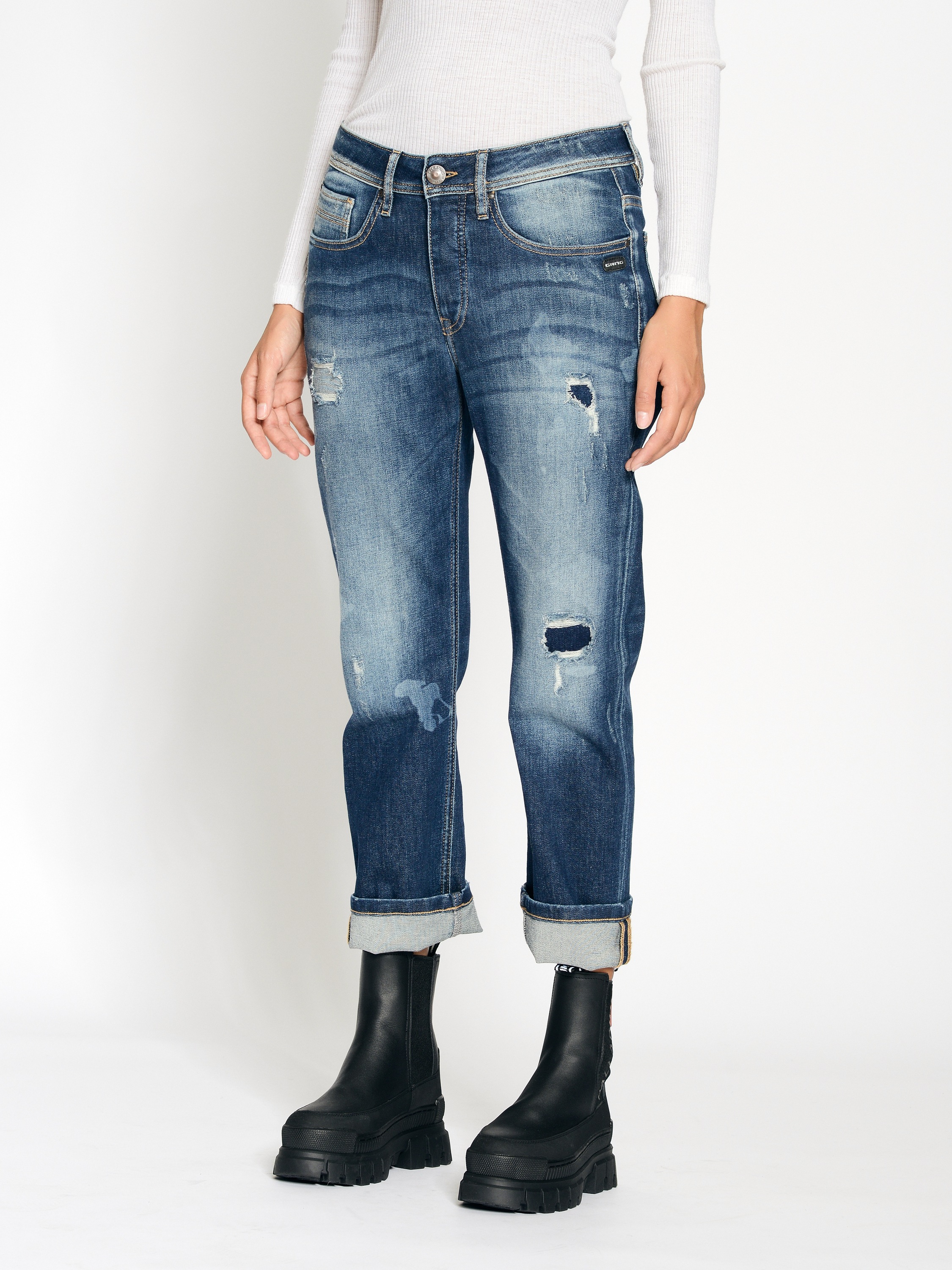GANG Boyfriend-Jeans »GANG Jeans Boyfriend 94NICA CROPPED«