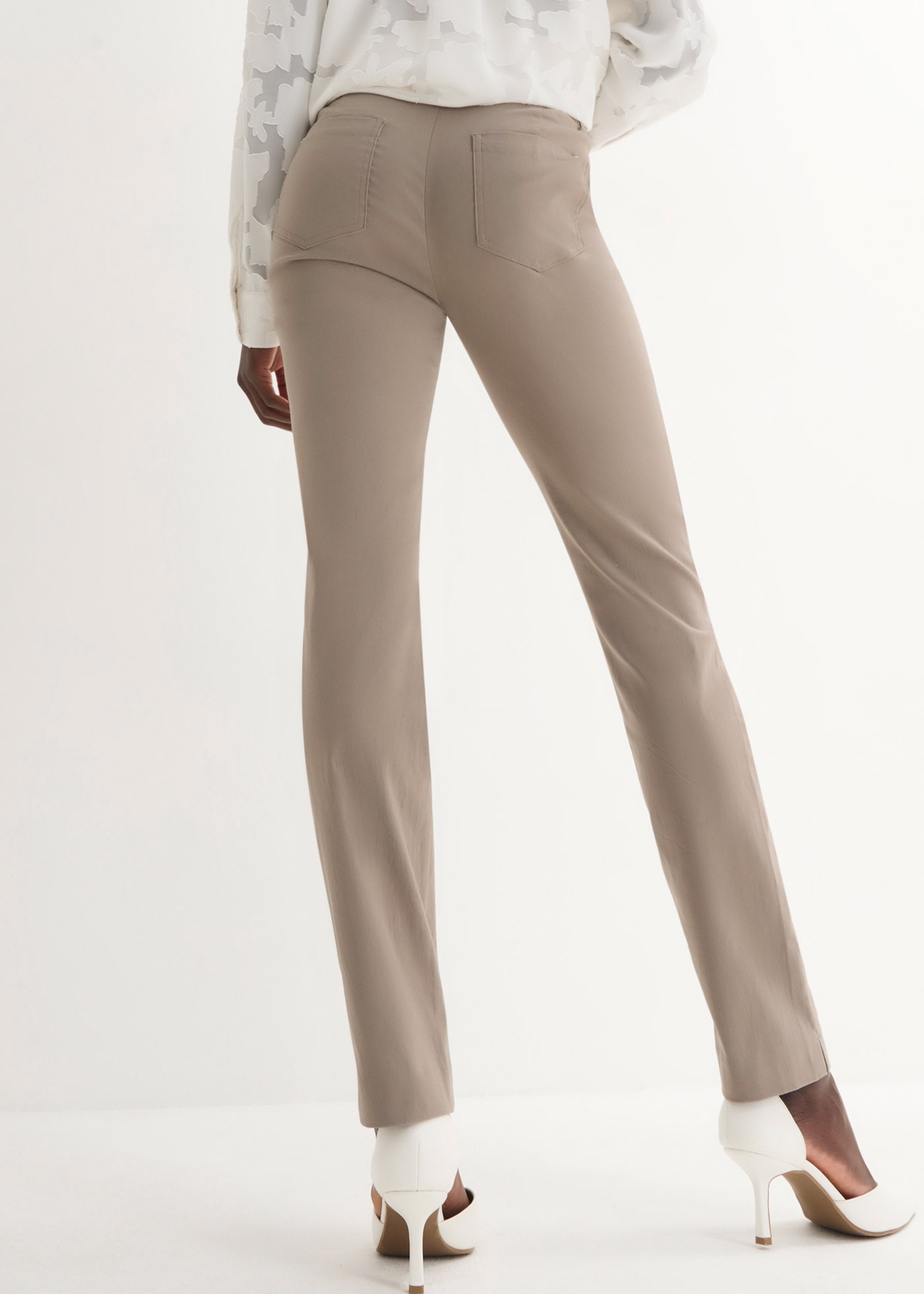 bonprix Stretch-Hose »Stretch-Hose in Schlupfform«  aus Viskose, Slim Fit Passform, Schlupfform mit Gürtelschlaufen