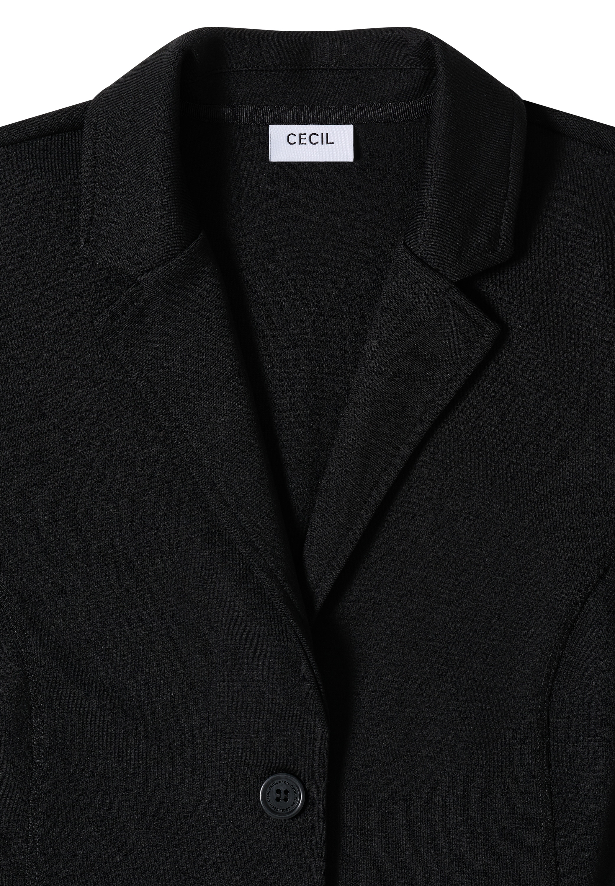 Cecil Sweatblazer mit Reverskragen und Knopfleiste