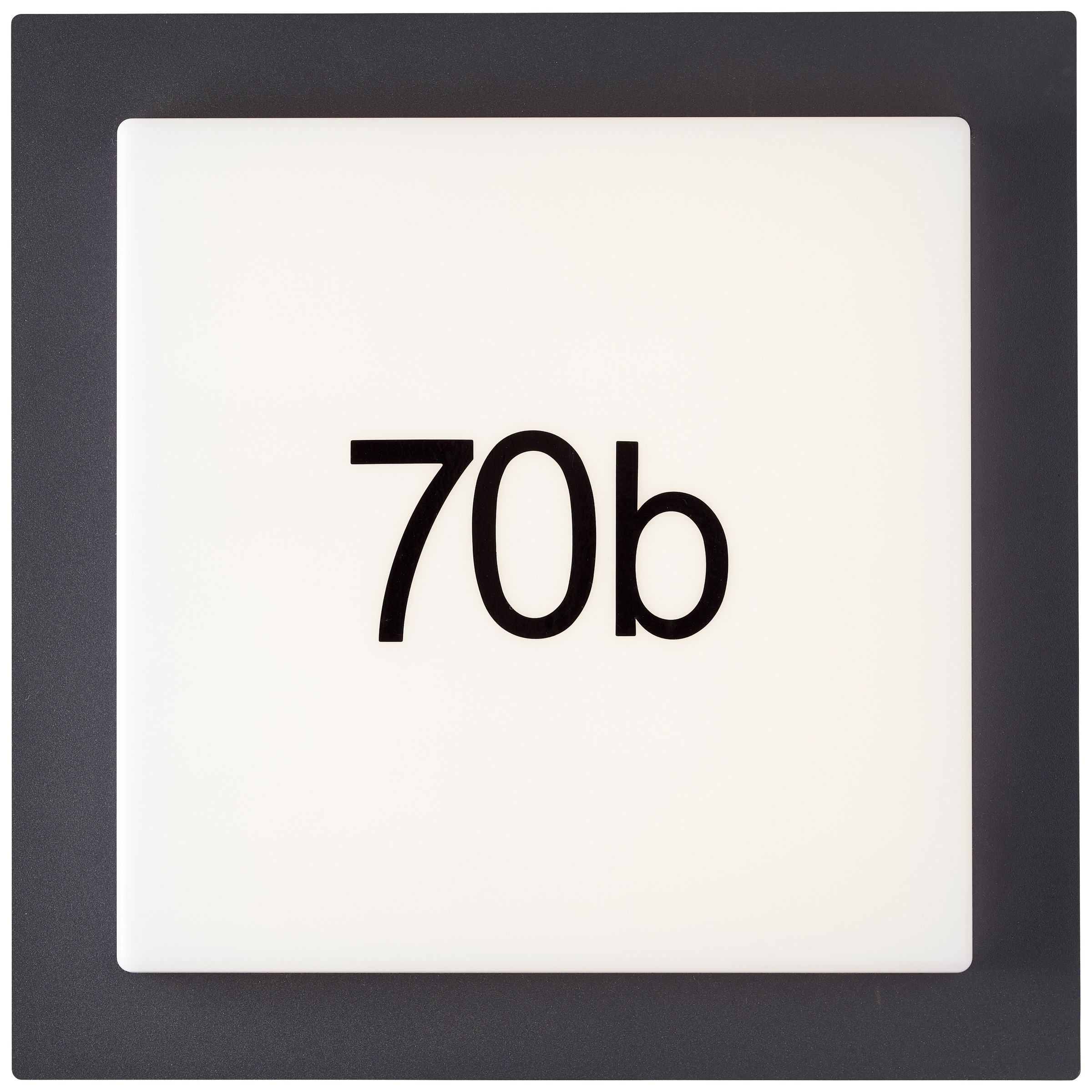Brilliant LED Außen-Wandleuchte »Sten« 1 Stk. Warmweiß inkl. Hausnummern, 30 x 30 cm, LED 1600 lm, 3000 K, weiß/schwarz