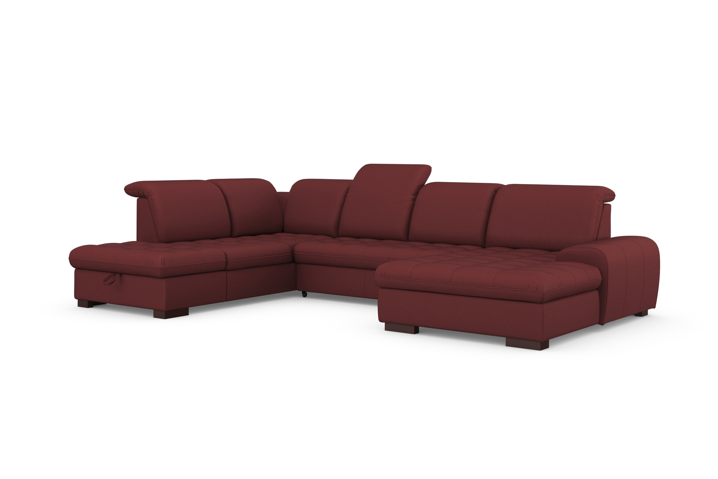sit&more Wohnlandschaft »Luxor U-Form«, wahlweise mit Bettfunktion, Bettkasten und Kopfteilverstellung