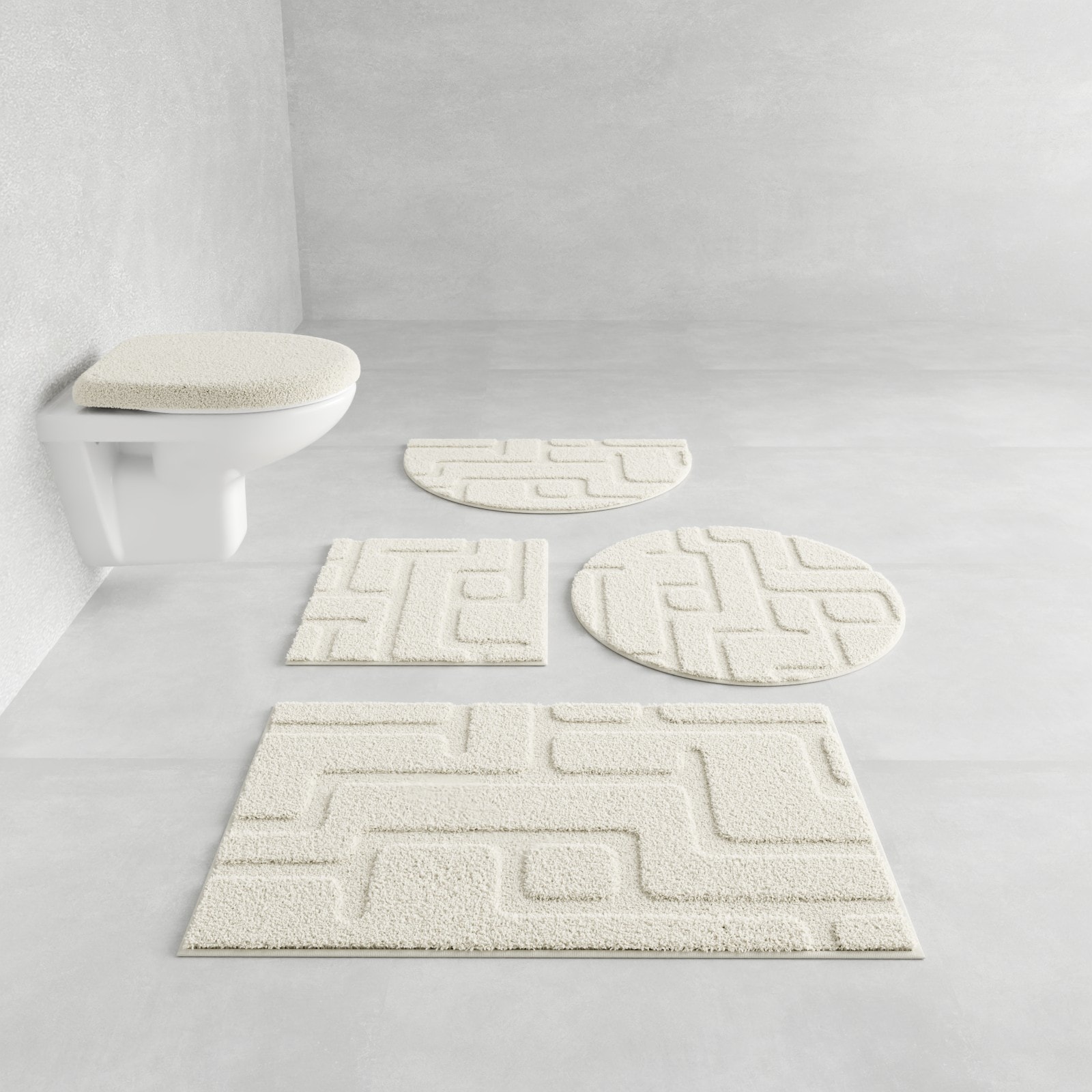 Grund Badematte »Riana, Badvorleger, Badezimmer Teppich, sehr weich« Höhe 2 günstig online kaufen