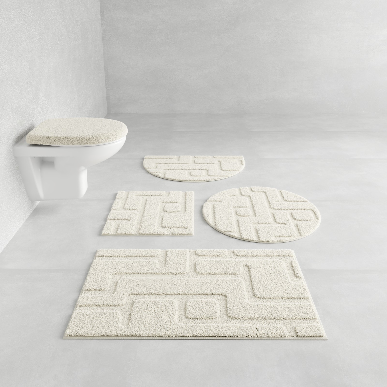 Grund Badematte »Riana, Badvorleger, Badezimmer Teppich, sehr weich«, rutsc günstig online kaufen