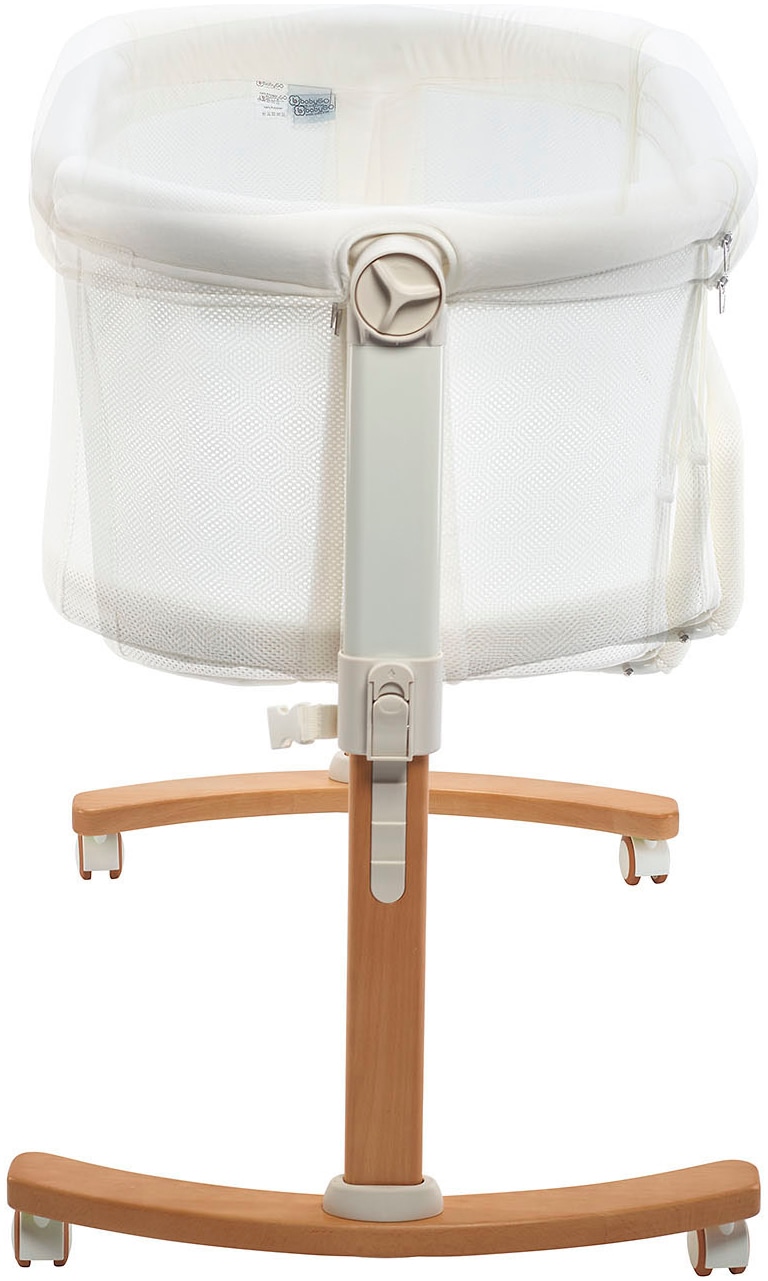BabyGo Beistellbett »Amila, beige white«, mit Schaukelfunktion