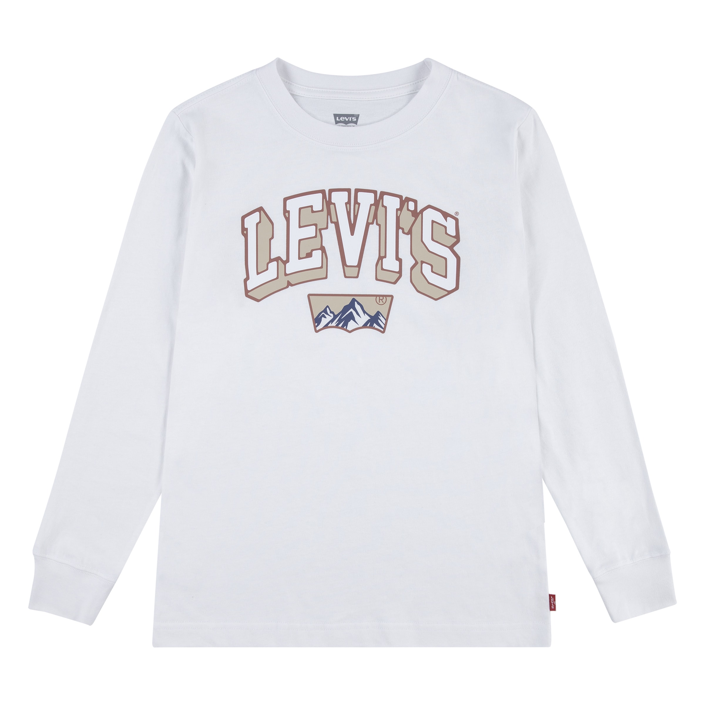 Levi's® Kids Langarmshirt »LVB ACADEMIC ADVENTURER LS TEE«, mit großem Logoprint, aus Baumwolle - for Boys