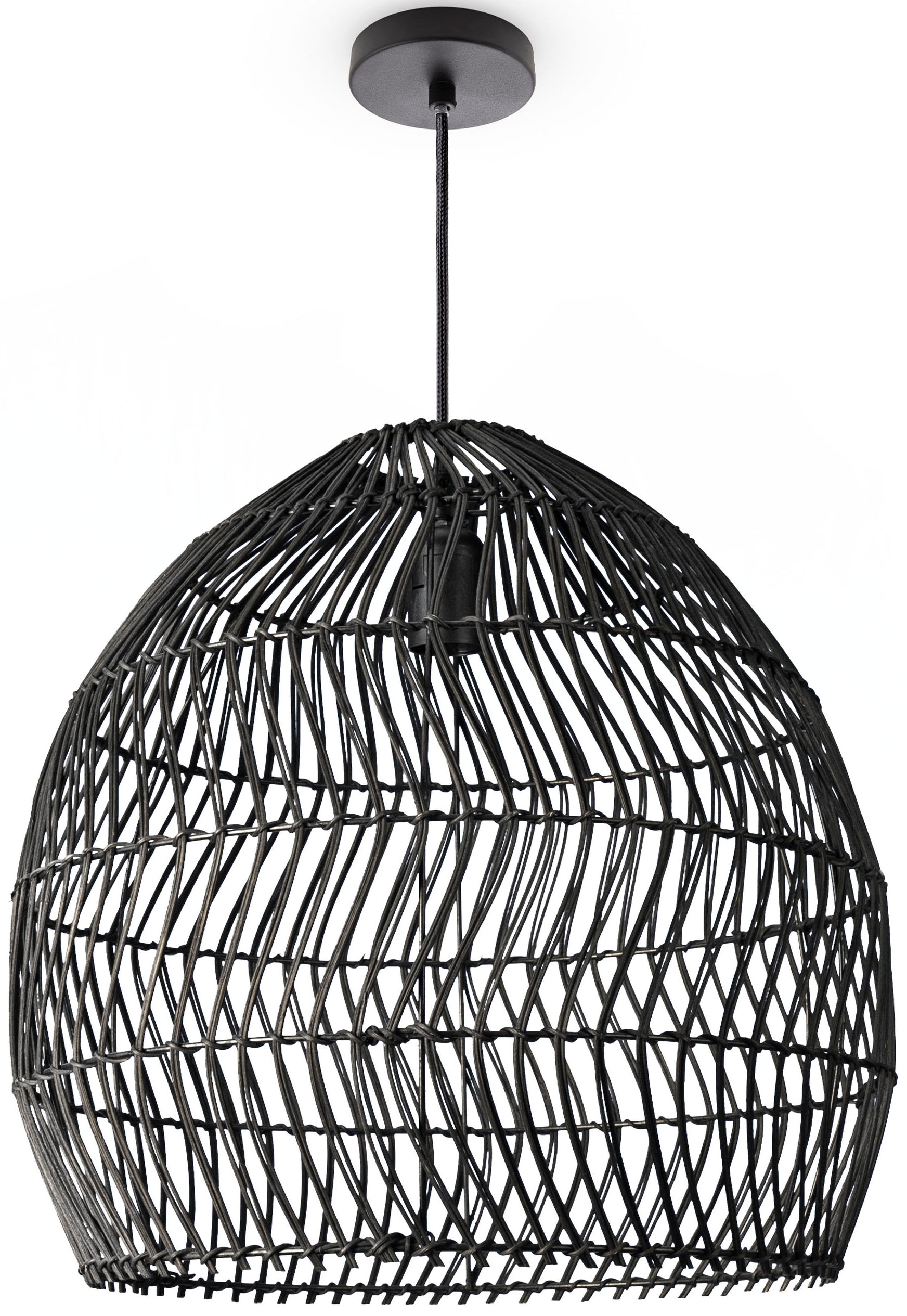 Paco Home Pendelleuchte »ORNA« E27 Pendellampe Rattan Korb Boho Modern Essz günstig online kaufen