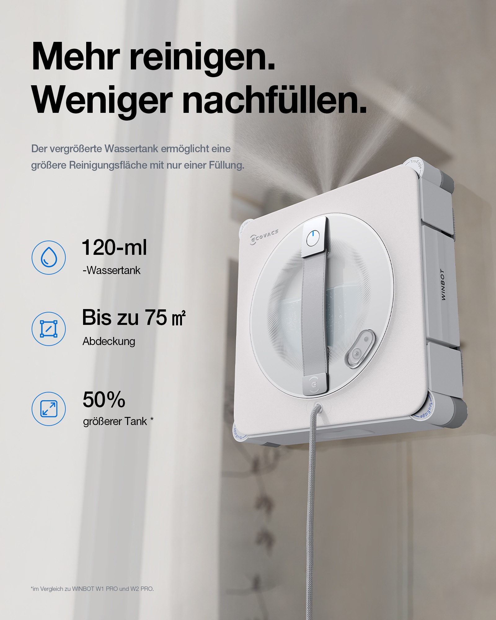 ECOVACS Fensterputzroboter »WINBOT W2S PRO OMNI«