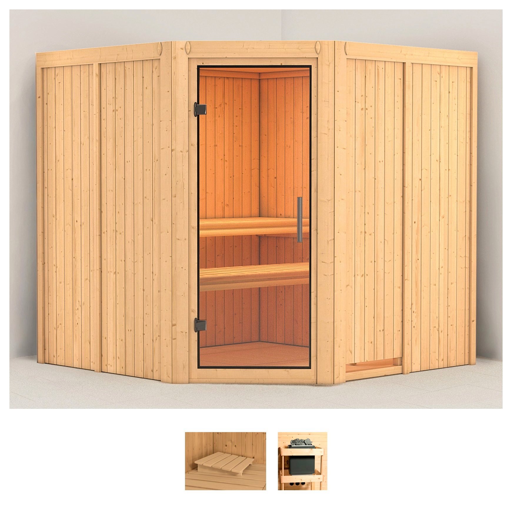 Karibu Sauna »Jarin« Set, ohne Ofen günstig online kaufen