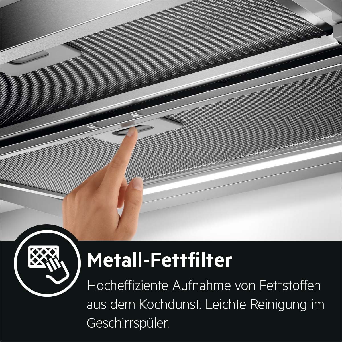 AEG Flachschirmhaube »DPS5650AM 942022603« mit Abluft- und Umluftbetrieb, mit LED-Leuchtstreifen