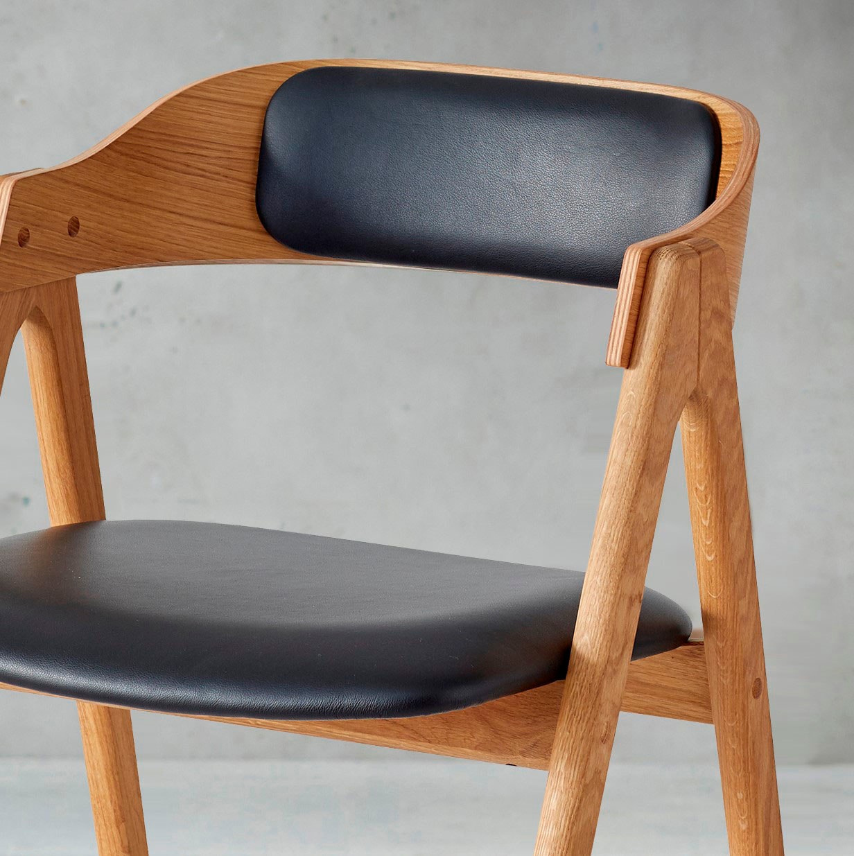 Hammel Furniture Holzstuhl »Findahl by Massivholz, Leder St., mit (Set), Mette«, 2 aus Rückenpolster Sitz online und Hammel kaufen