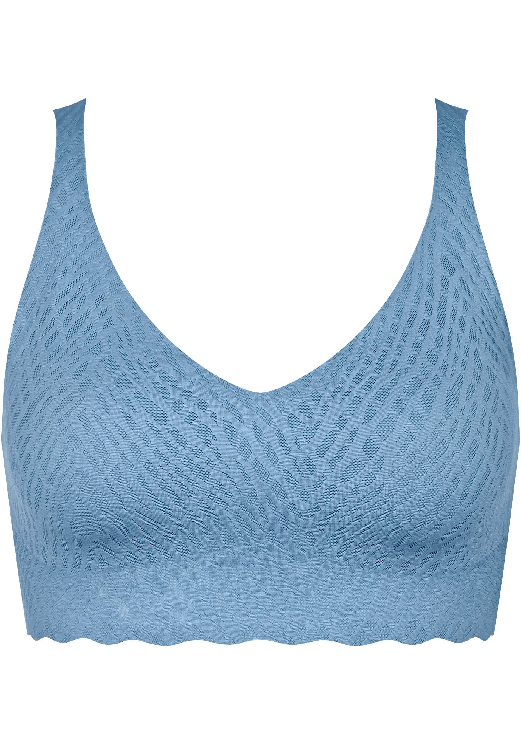 sloggi Bustier »ZERO Feel Bliss Bralette«, Nahtlos, V-Ausschnitt, Stretch-Spitze