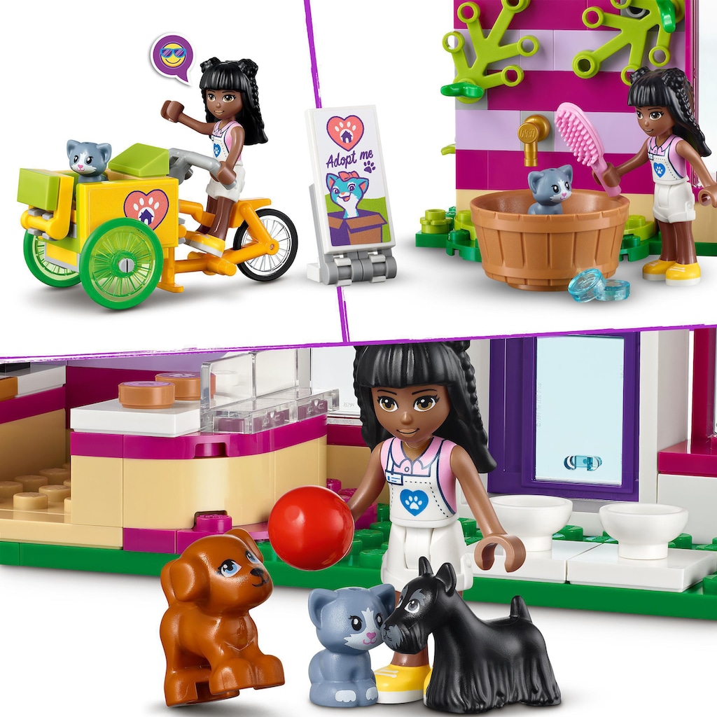 LEGO® Konstruktionsspielsteine »Tieradoptionscafé (41699), LEGO® Friends«, (292 St.)