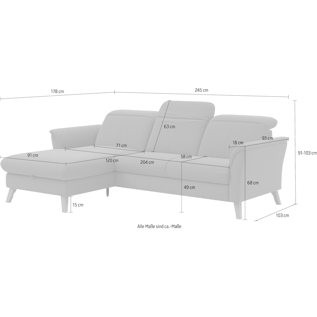 sit&more Ecksofa »Romero«