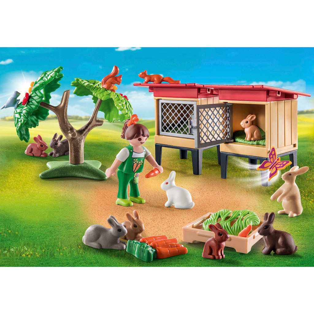 Playmobil® Konstruktions-Spielset »Kaninchenstall (71252), Country«