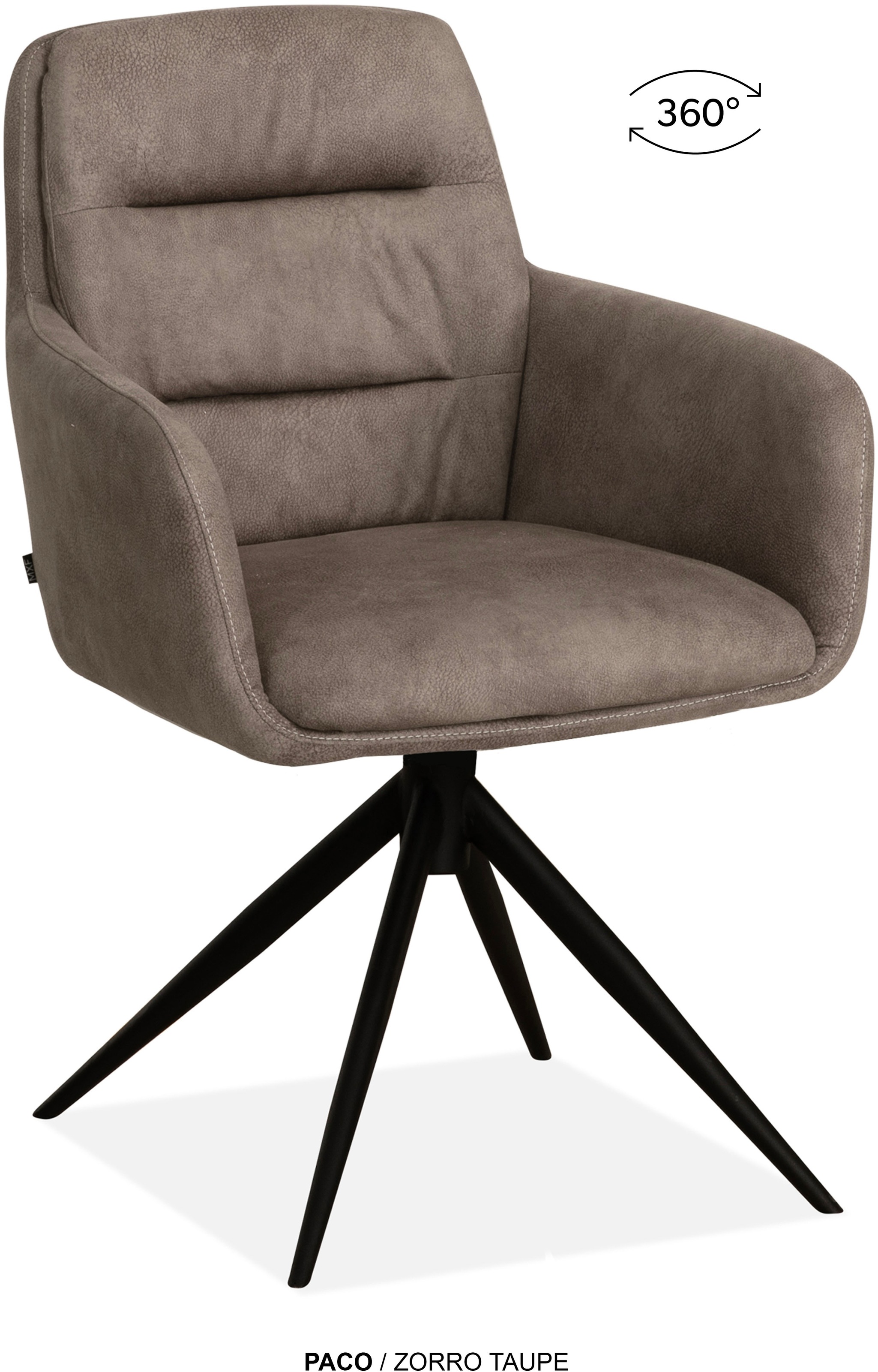 OMG Design Esszimmerstuhl »Paco« (Set) 2 Stk.Drehstuhl mit auto-return, Arm günstig online kaufen