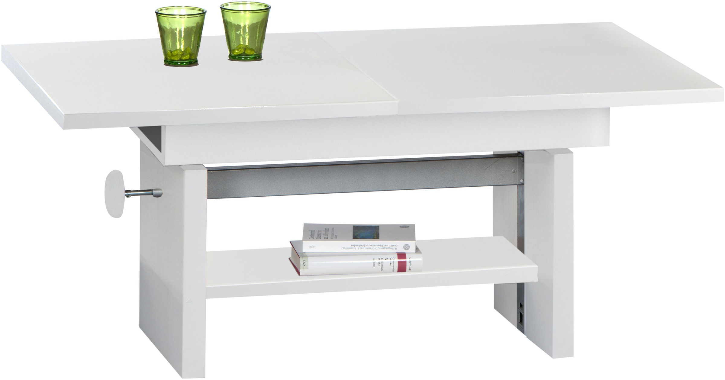 Stolkom Couchtisch »Event höhenverstellbar, ausziehbar, BxHxT 110-150x48-63 günstig online kaufen