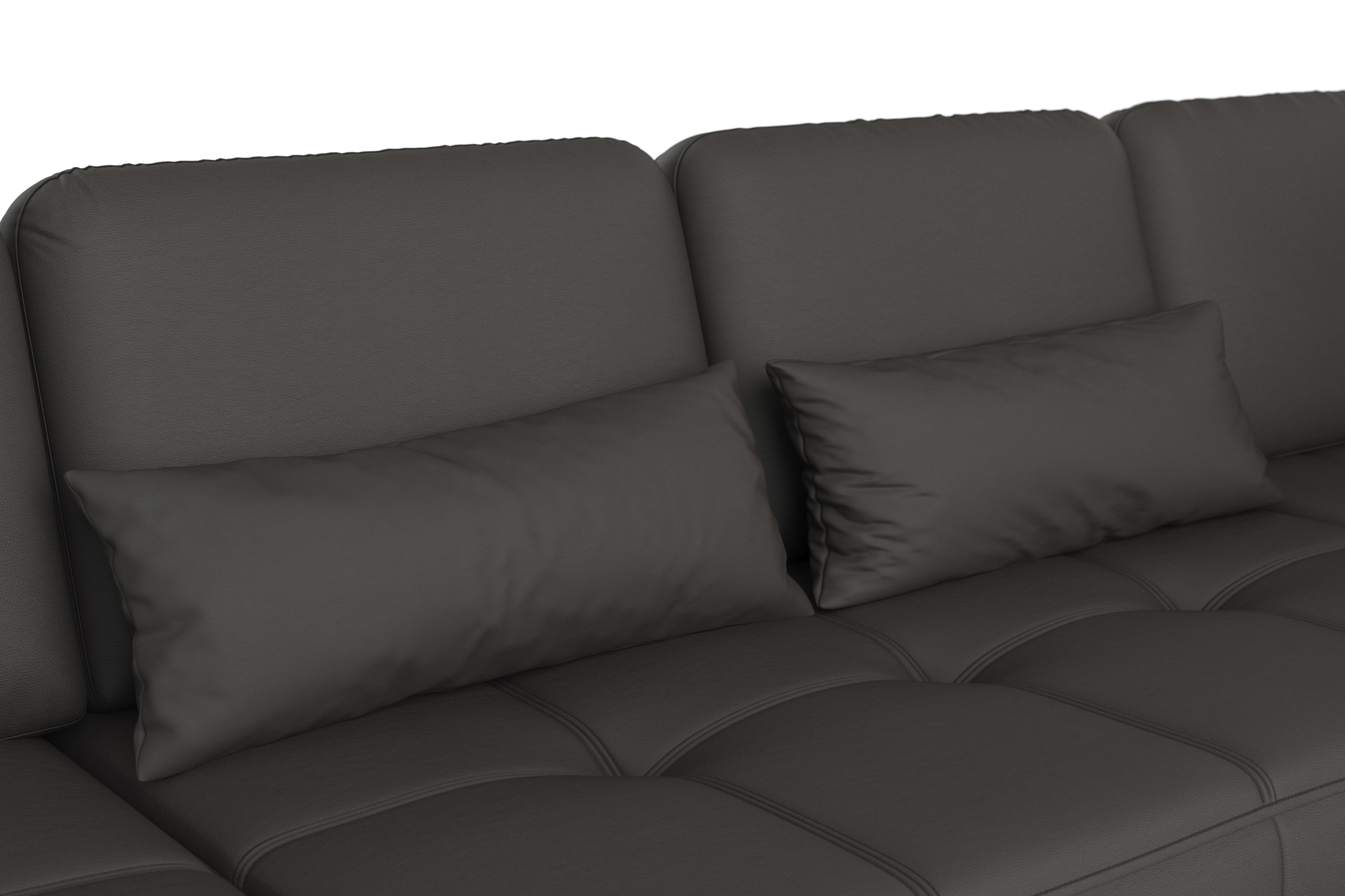 sit&more Wohnlandschaft »Bendigo U-Form«, inklusive Sitztiefenverstellung, Bodenfreiheit 15 cm, in 2 Fußfarben