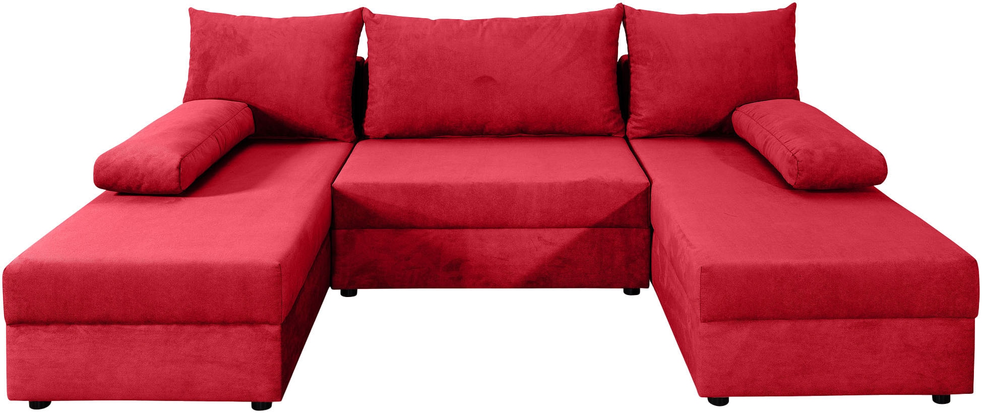 COLLECTION AB Wohnlandschaft »Pico U-Form, Breite 220, mit Schlaffunktion, Bettkasten & Zierkissen«, Liegefläche 117x220 cm