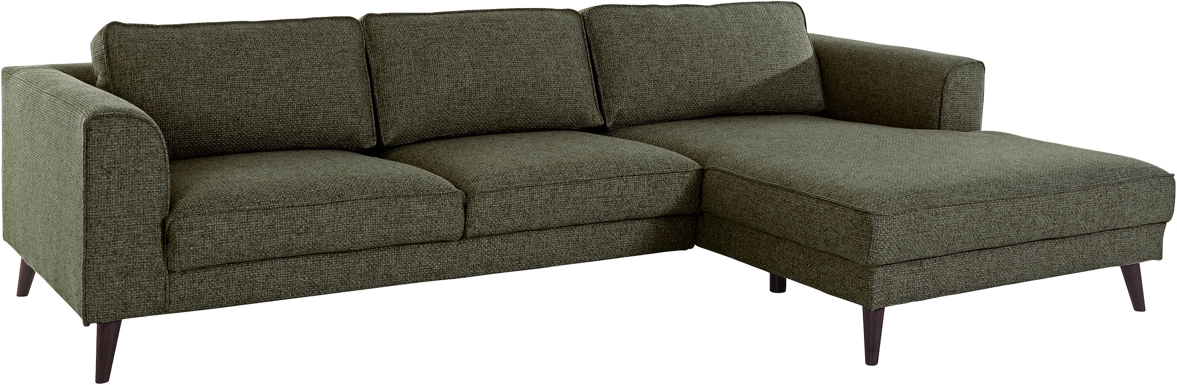 INOSIGN Ecksofa »Lumber Jack, elegant und bequem, Breite 280, hoher Fuß, L-Form«, in moderner Optik