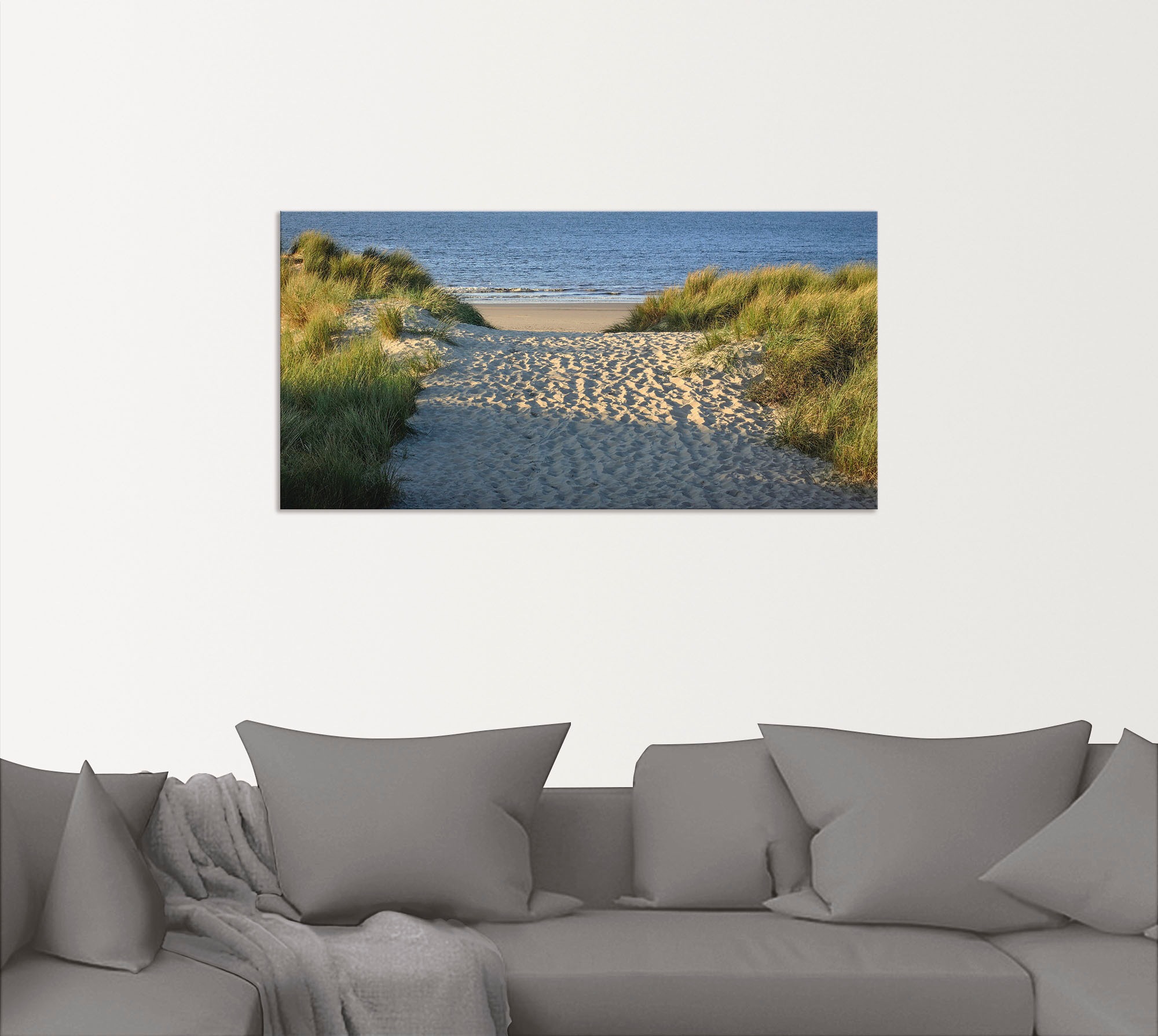 Artland Wandbild »Strandaufgang« Strand 1 Stk. tlg. als Alubild, Outdoorbil günstig online kaufen