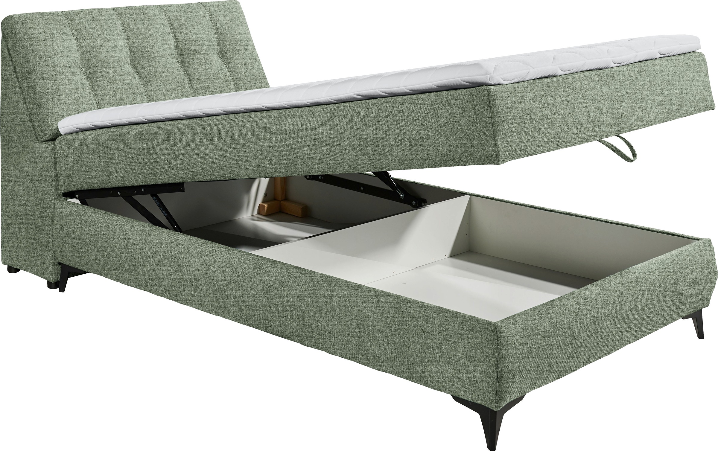ED EXCITING DESIGN Boxbett »Atlantis«, mit Bettkasten und Stauraum im Kopfteil