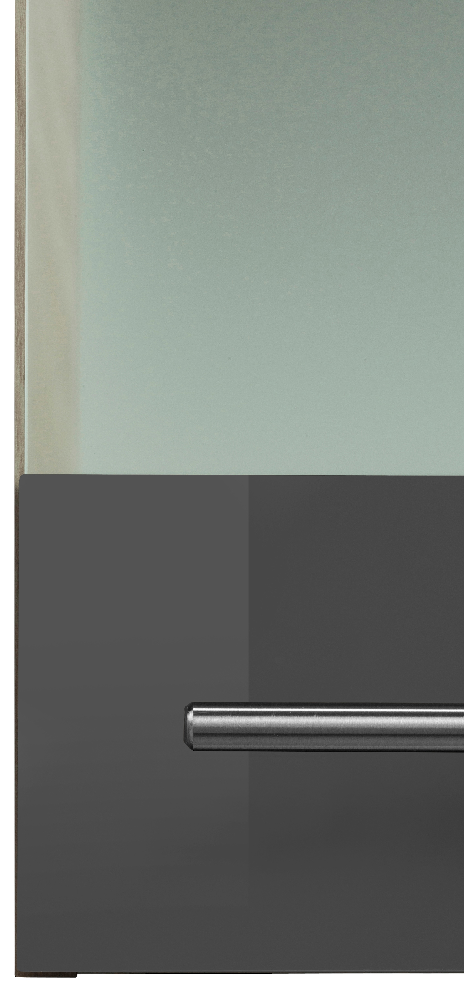 OPTIFIT Glashängeschrank »Bern«, Breite mit Milchglas-Einsatz, cm, mit Metallgriff Raten 50 kaufen auf Front