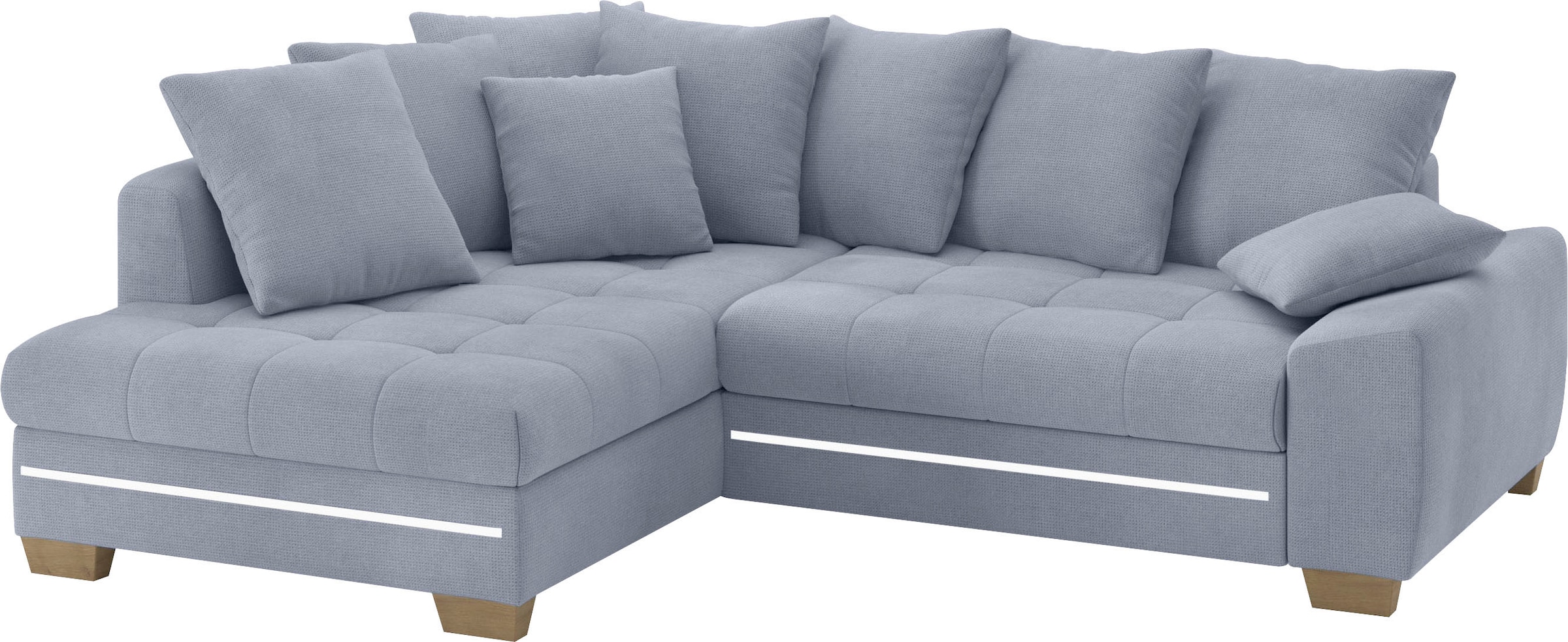 Mr. Couch Ecksofa »Nikita II, L-Form«, mit Kaltschaum, RGB-LED Beleuchtung, günstig online kaufen