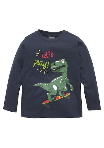 Langarmshirt »LET´S PLAY«, Spruch