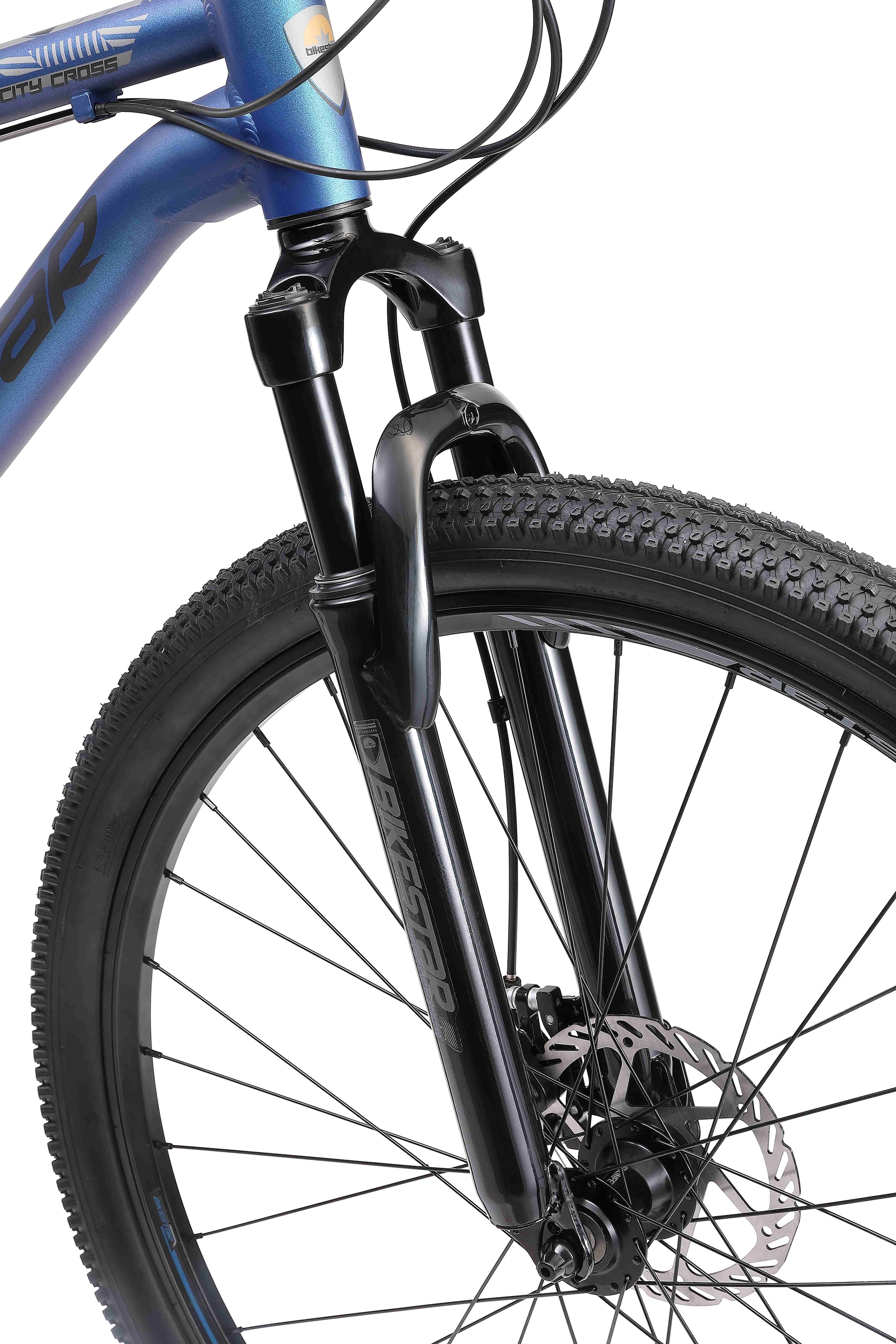 Bikestar Mountainbike, 21 Gang, Shimano, RD-TY300 Schaltwerk, Kettenschaltung, für Damen und Herren, Kettenschaltung