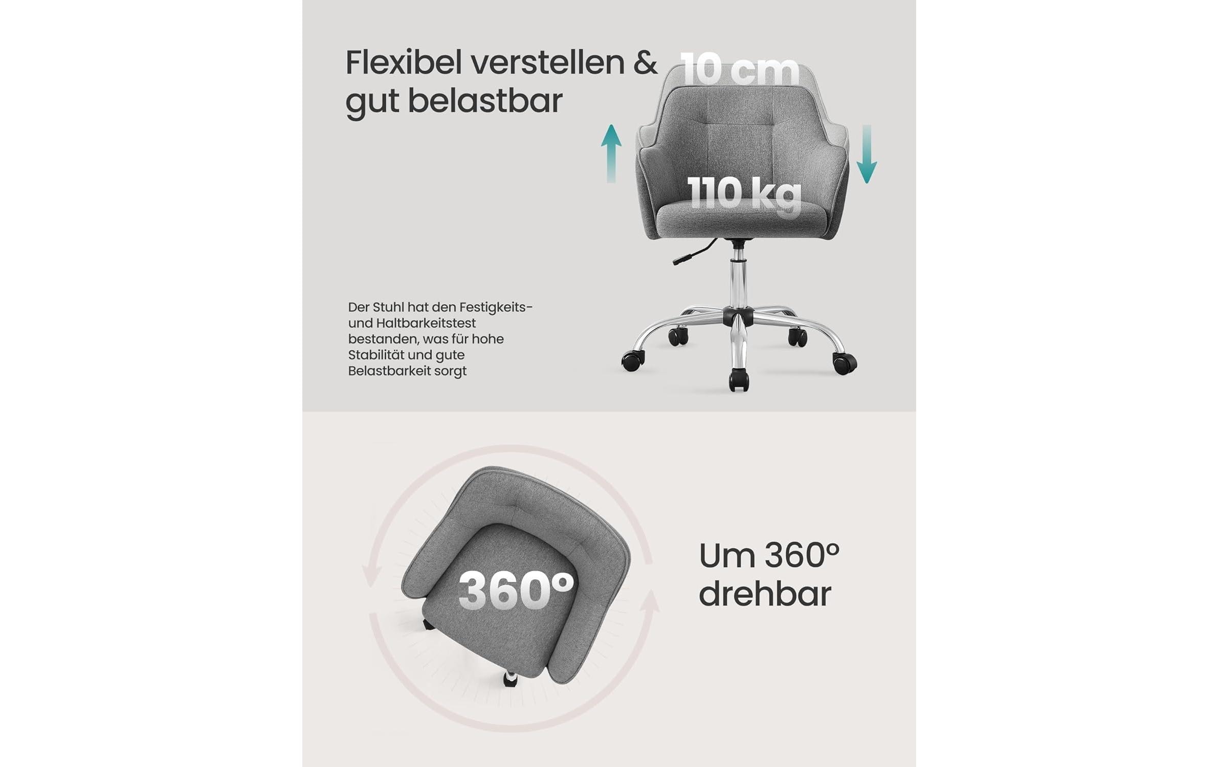 SONGMICS Bürostuhl »Grau 45-55 cm« ()