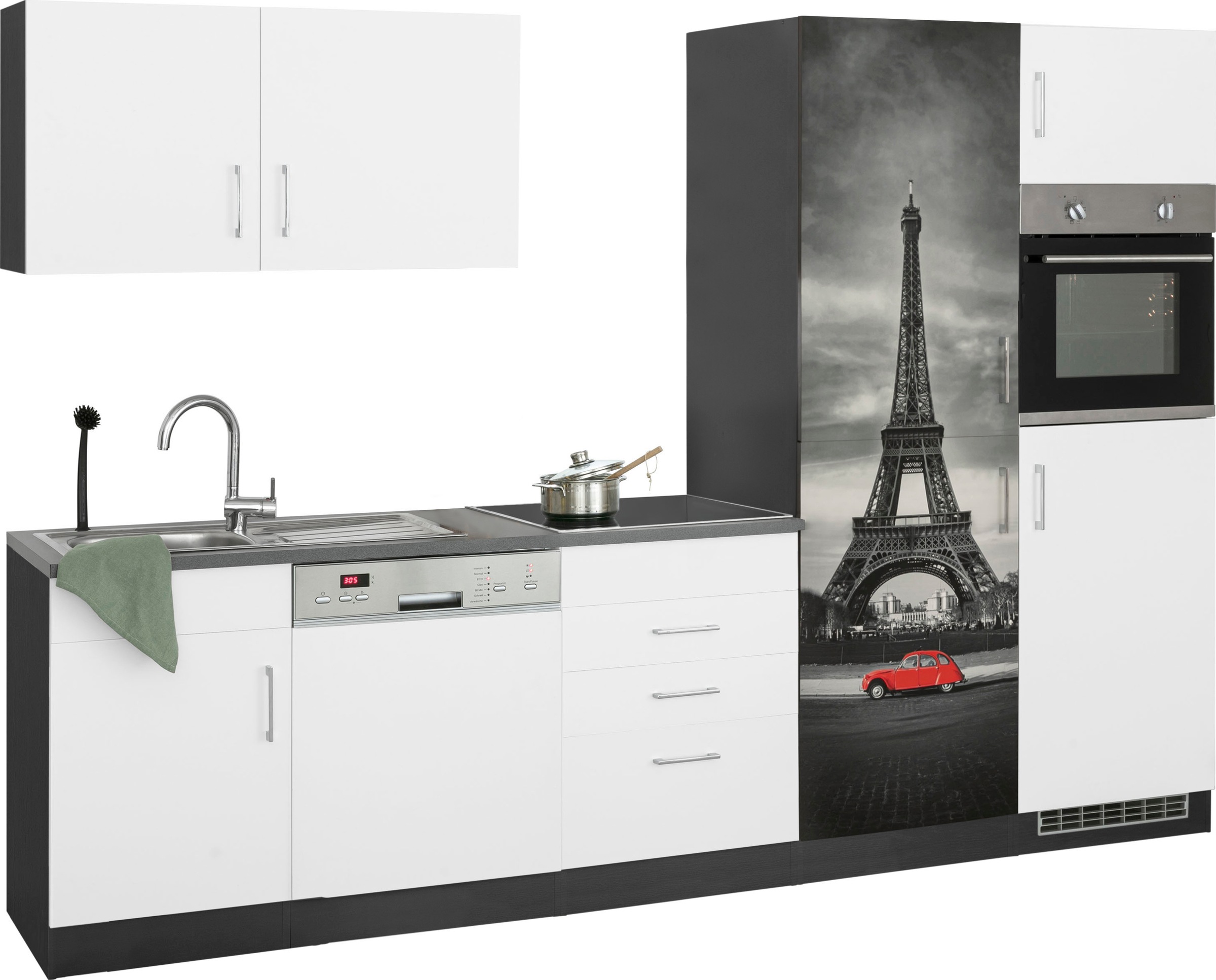 KOCHSTATION Küchenzeile »KS-Paris – Küchen mit einzigartigen Fotomotiven au günstig online kaufen