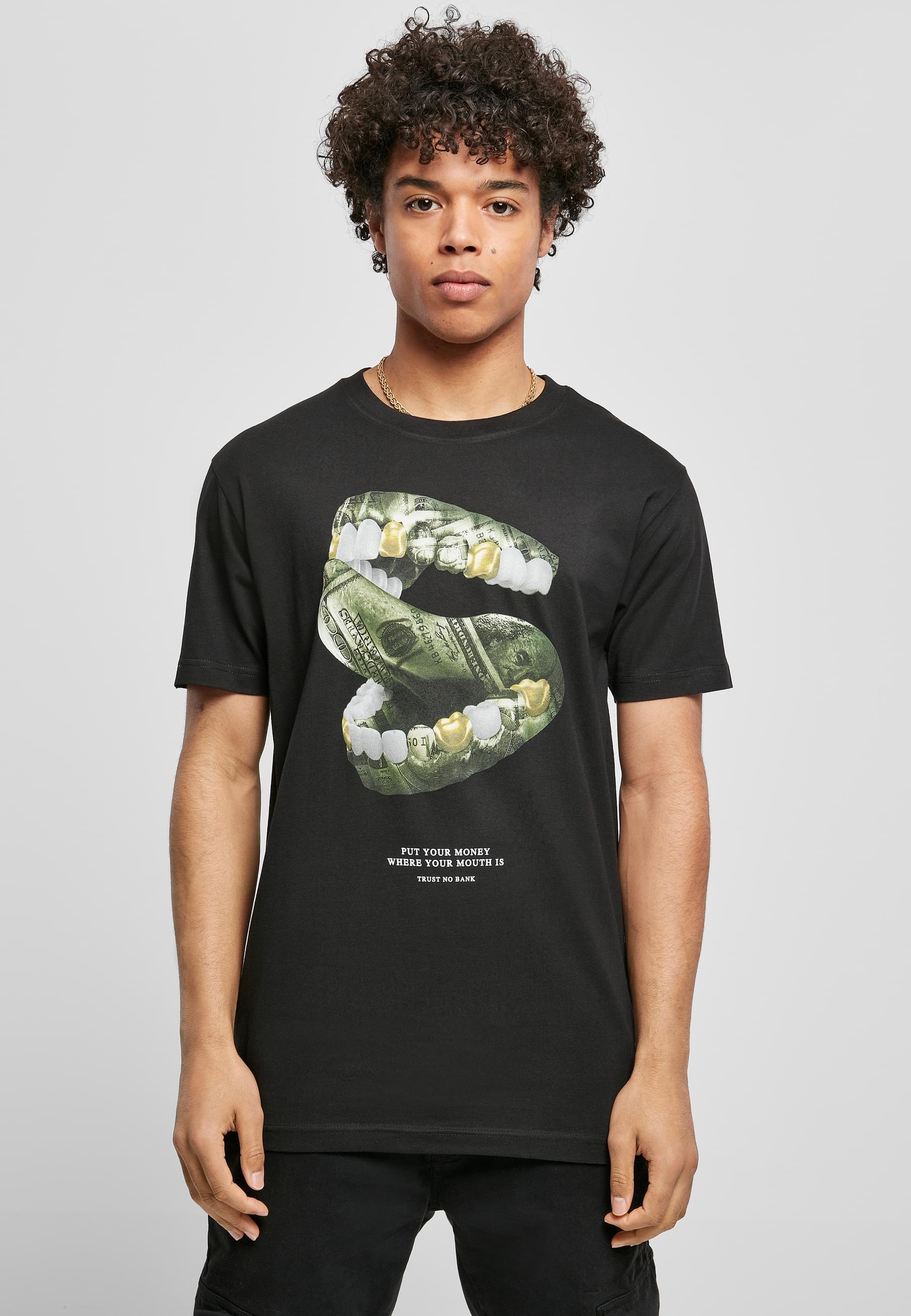 MisterTee T-Shirt »MisterTee Herren Money Mouth Tee« 1 Stk.