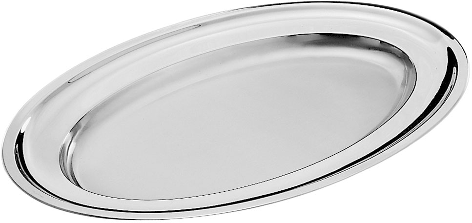 PINTINOX Servierplatte »Vassoi« oval, Edelstahl 18/10, spülmaschinengeeinge günstig online kaufen