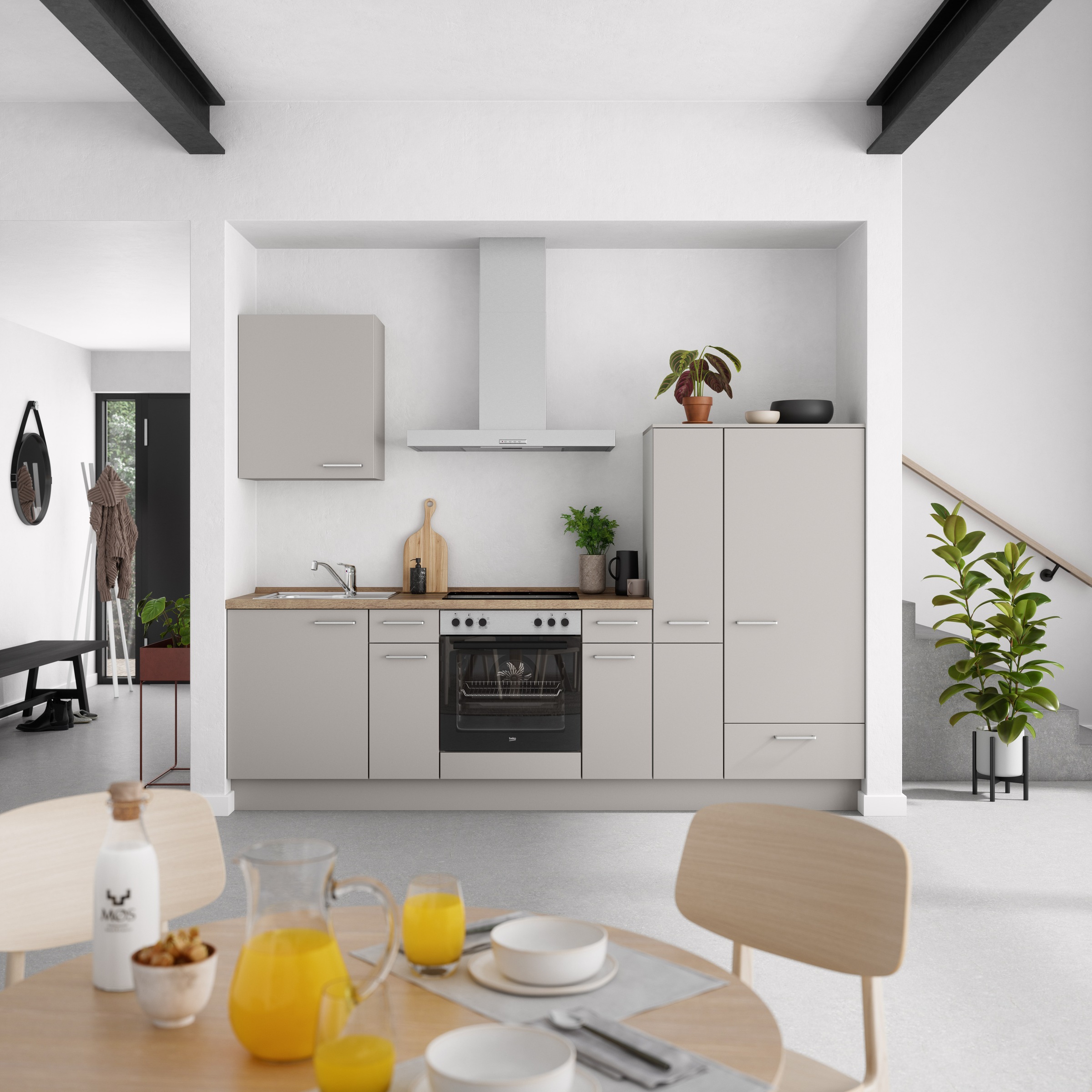 nobilia® Küchenzeile »"Touch I"« vormontiert, Ausrichtung wählbar, Breite 2 günstig online kaufen