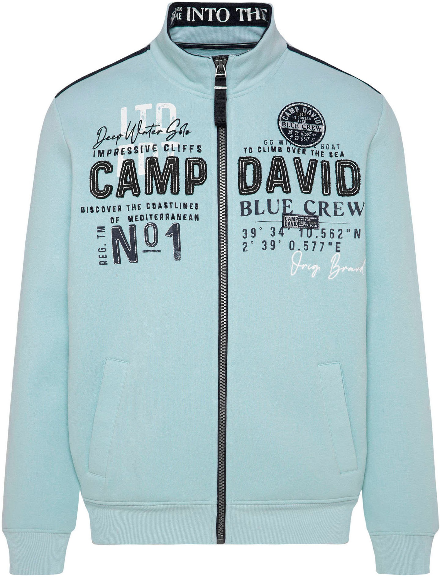 CAMP DAVID Sweatshirt, mit Label-Applikationen