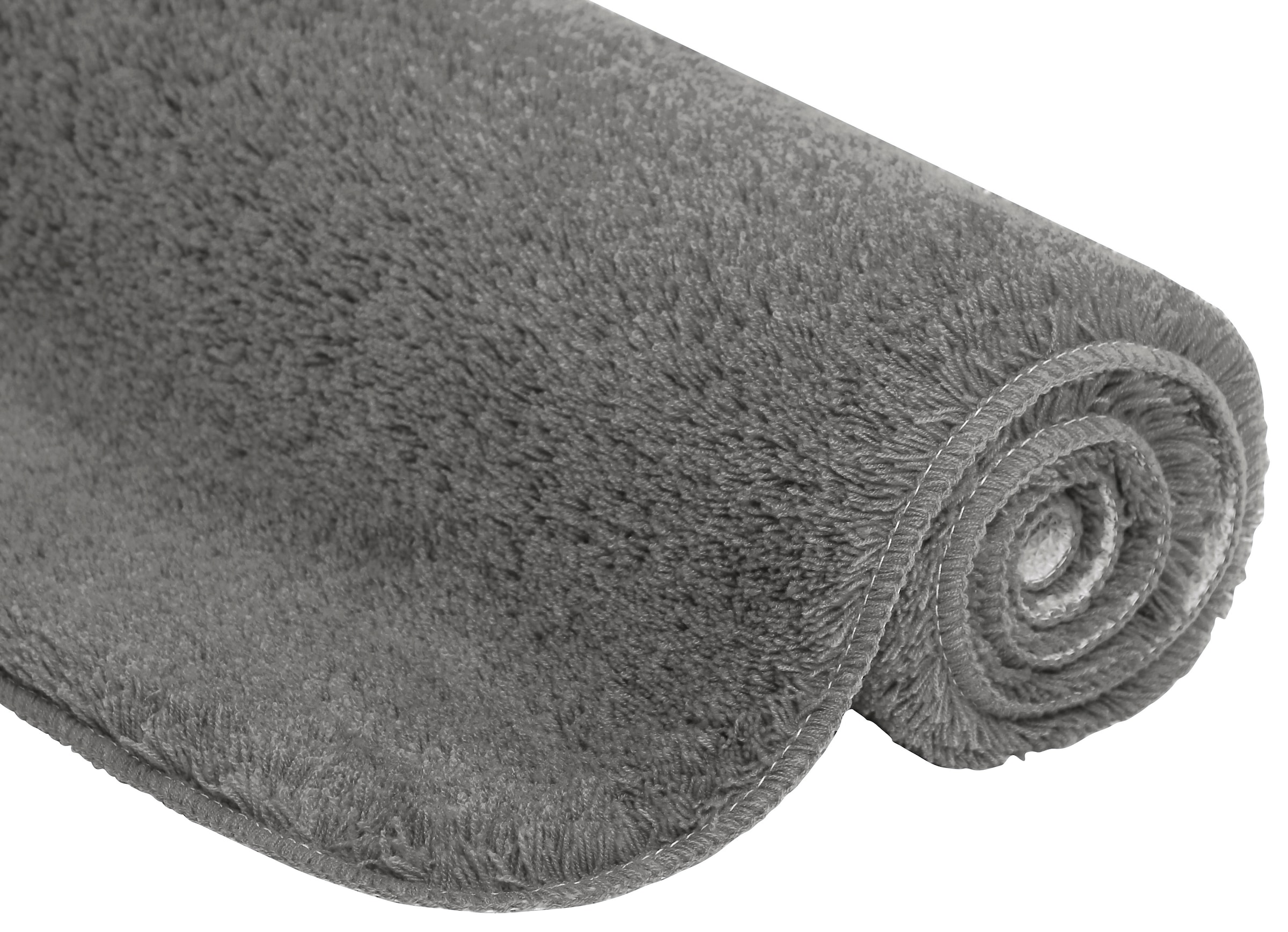 Bruno Banani Badematte »Lana, Badvorleger, Badezimmer Teppich«, rutschhemmend beschichtet, fußbodenheizungsgeeignet-schnell trocknend-strapazierfähig, Badteppich, Badematten, unifarben, auch als 3 teiliges Set & rund