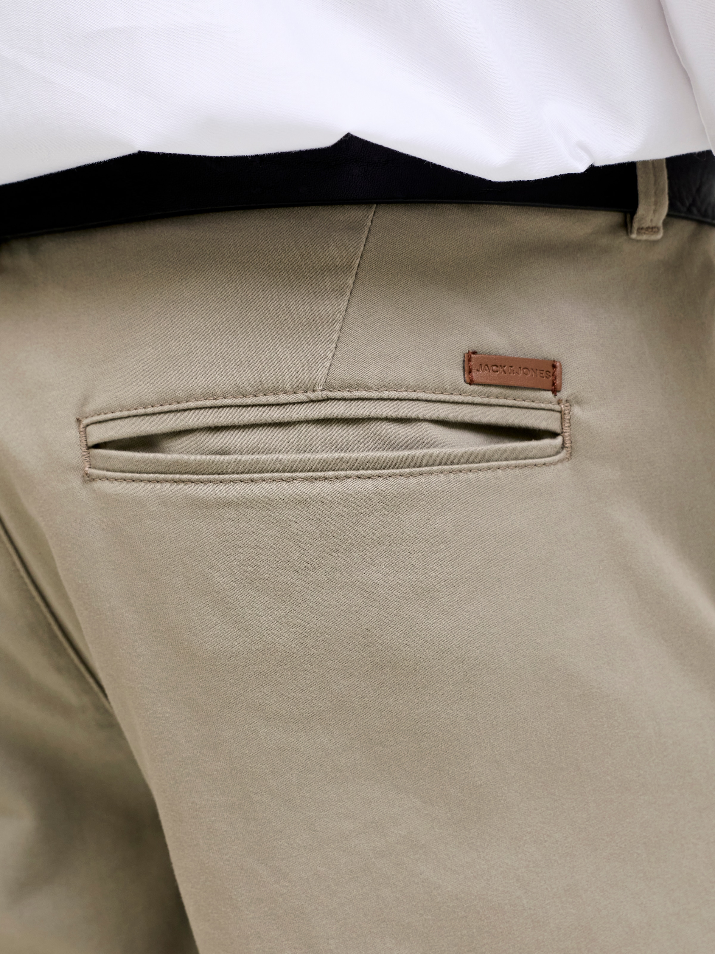 Jack & Jones Chinohose »JJIMARCO mit Badge und hohem Tragekomfort«  unifarben, modisch, slim fit, Baumwollmischung