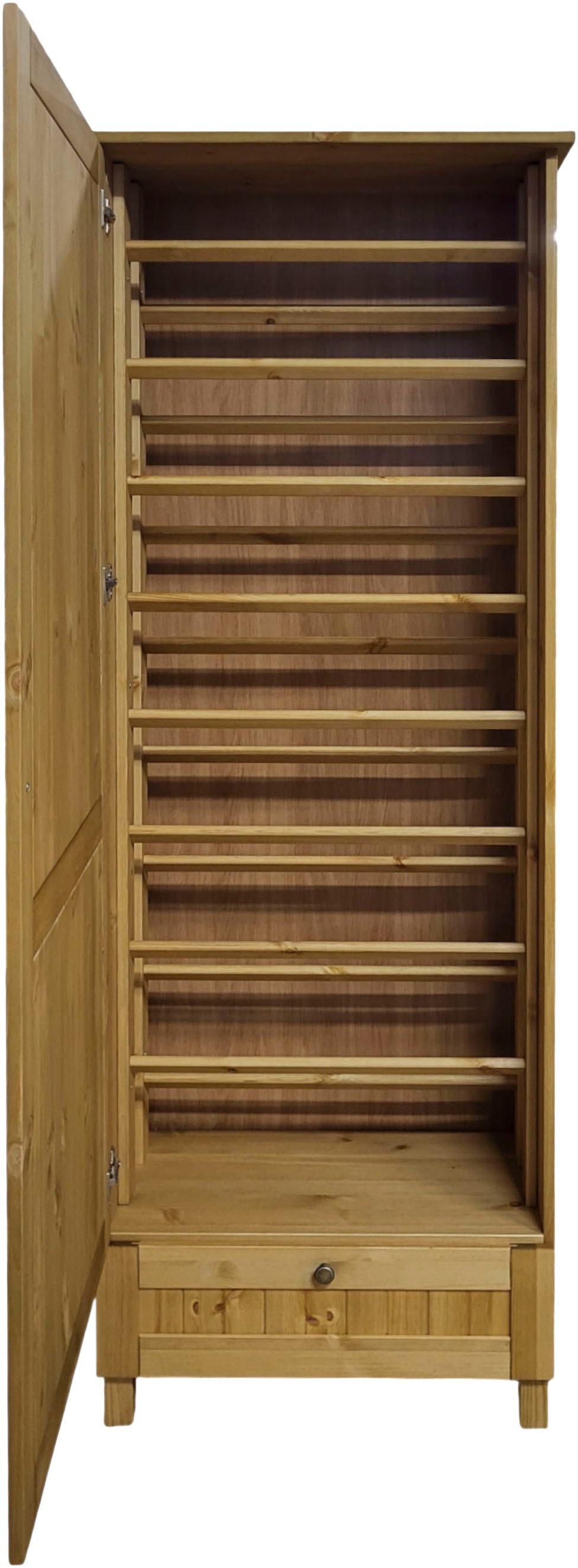Home affaire Schuhschrank »Juventus« 1 Stk. tlg. aus massiver Kiefer, Breite  67cm , Höhe 180 cm